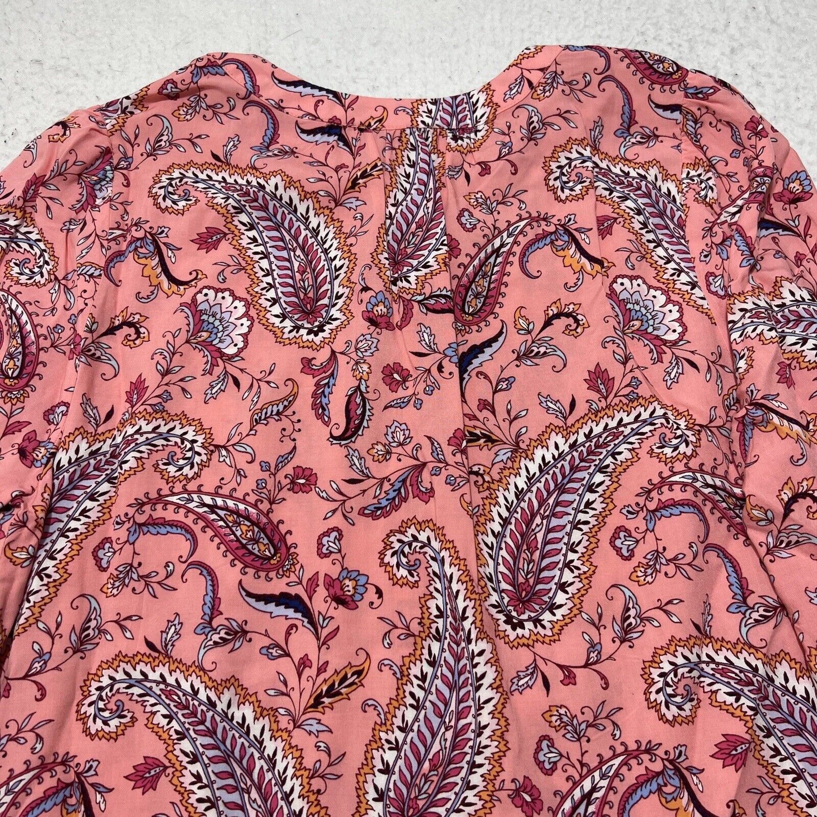 Other Talbots Small Pink Paisley Blouse Button Up Colorful Top Size S / US 4 / IT 40 - 10 Thumbnail