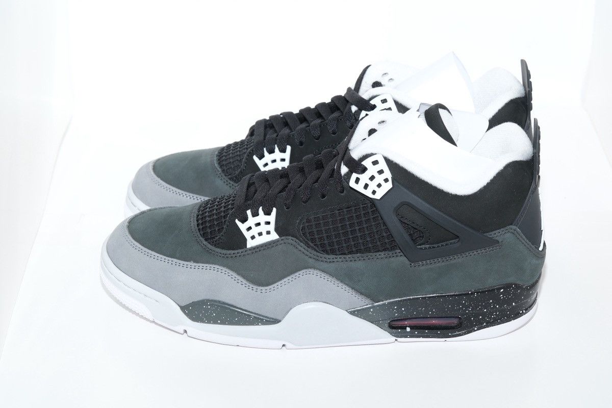 Jordan Brand Nike Air Jordan 4 2024 Retro Fear Black White FQ8138-002 Size US 11.5 / EU 44-45 - 5 Thumbnail