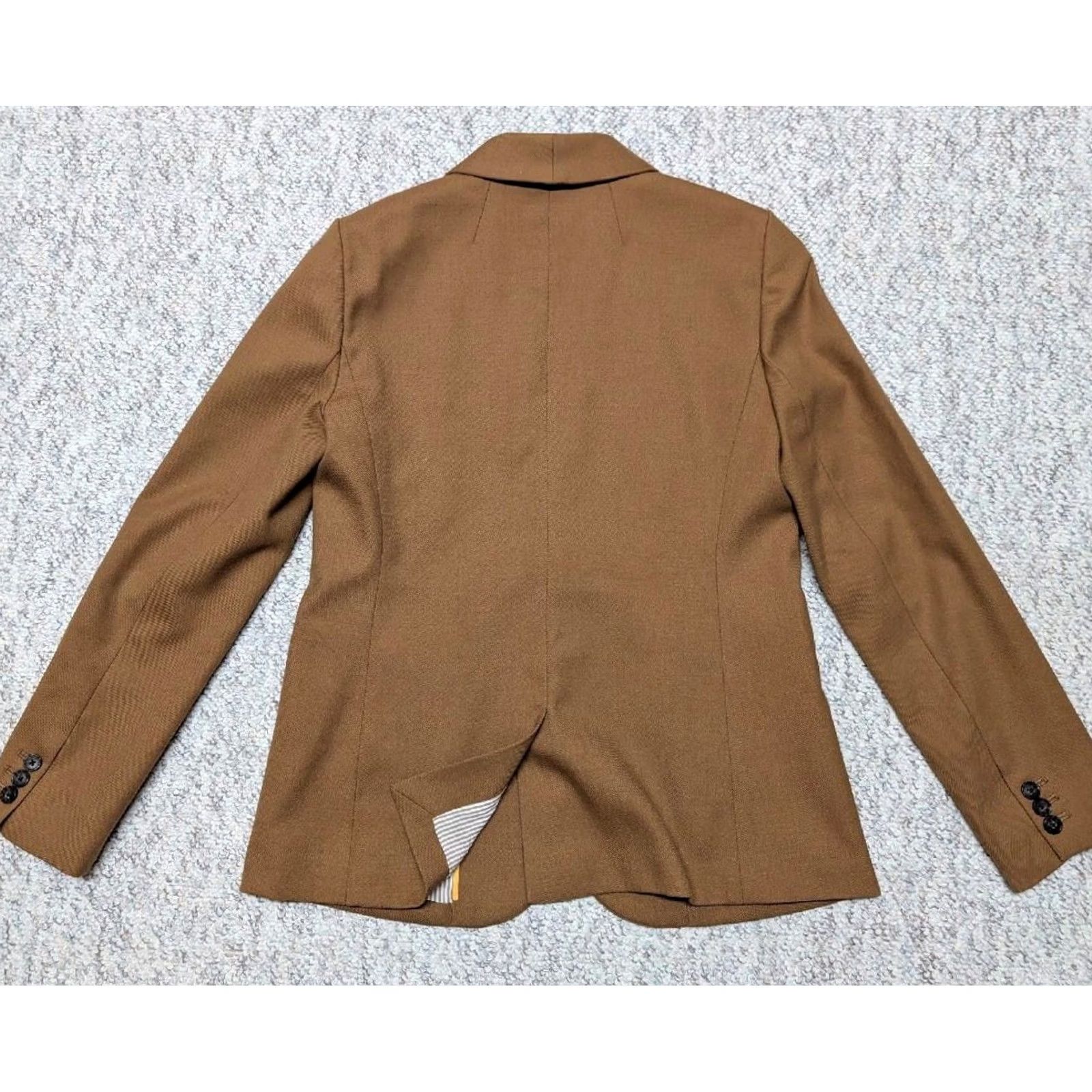 J.Crew J.Crew Blazer Wool ParKe Flannel Camel 6 Womens Jacket Coat Brown Shawl Lapel Size M / US 6-8 / IT 42-44 - 2 Thumbnail