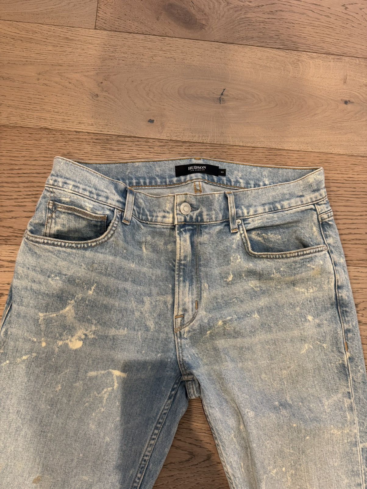 Hudson HUDSON AXL Skinny Fit Acid Wash Jeans – Size 33 Size US 33 - 4 Thumbnail