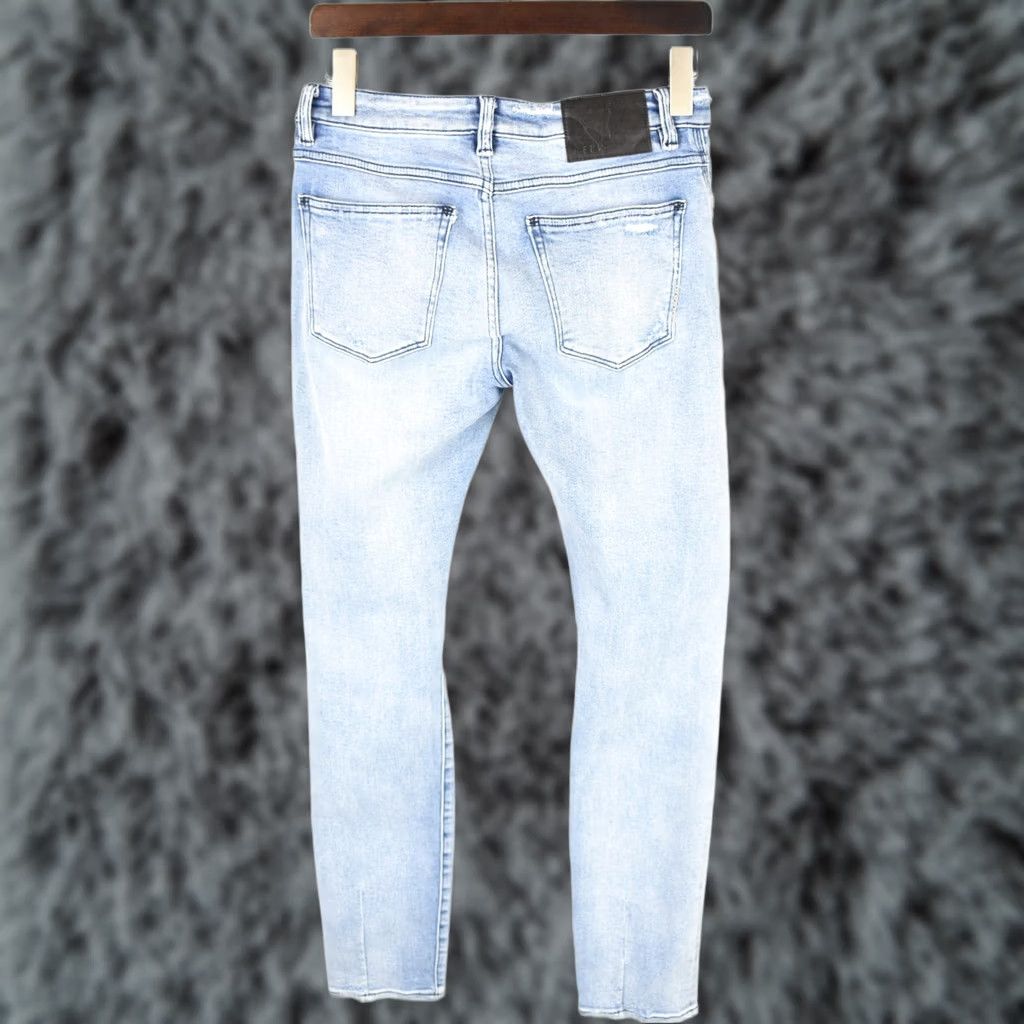 Vintage NEUW Iggy Skinny Jeans Men's W29/L32 Distressed Ripped Faded Denim Jeans Size US 29 - 1 Thumbnail