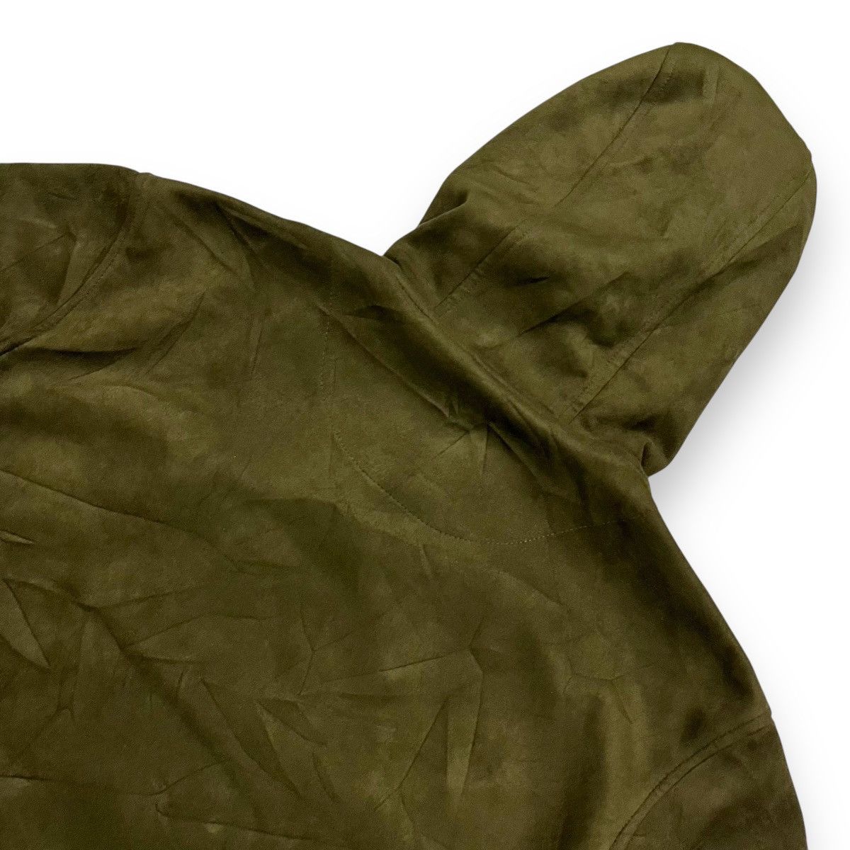 Japanese Brand 🇯🇵 NICOLE SELECTION FAUX SUEDE ZIPPED UP JACKET HOODIE Size US L / EU 52-54 / 3 - 12 Thumbnail