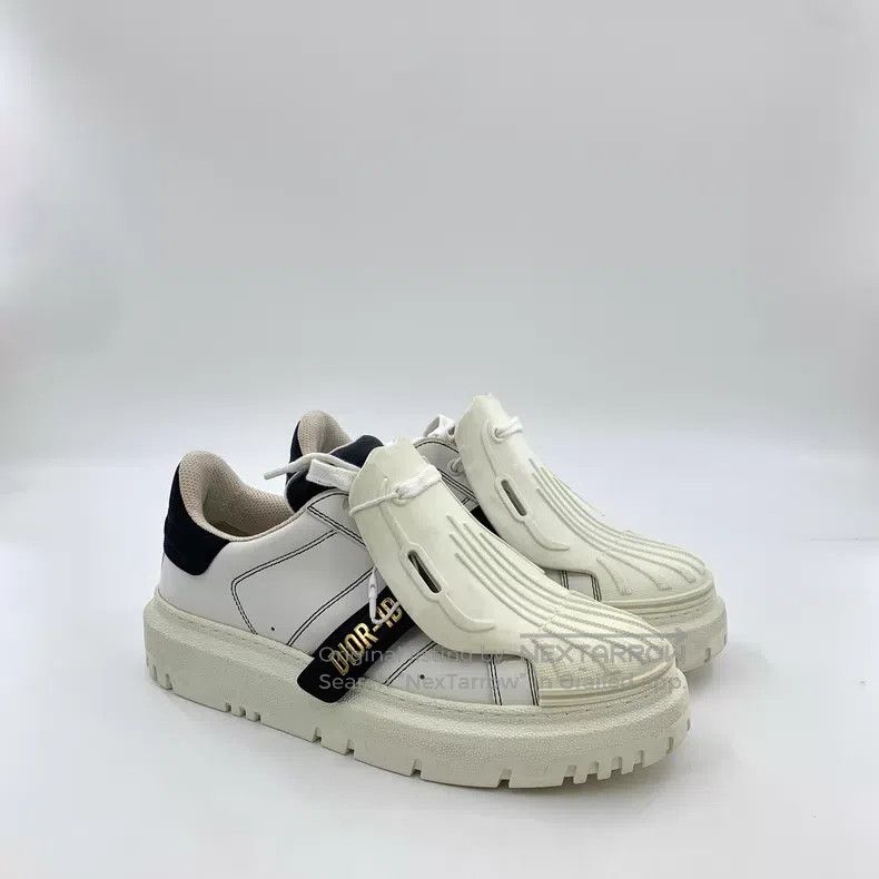 Dior Dior White low-top casual flat shell shoes Size US 6.5 / IT 36.5 - 2 Thumbnail