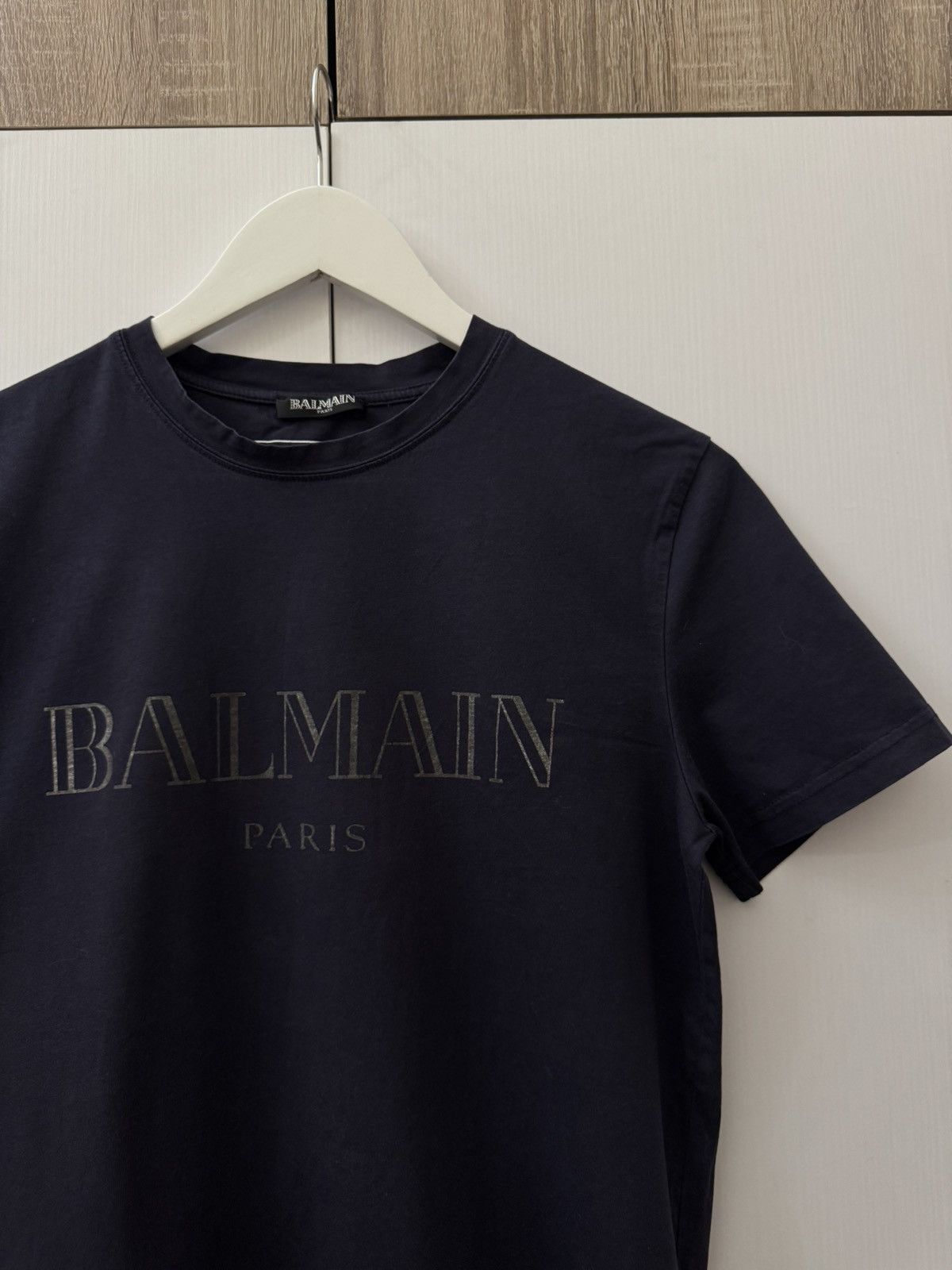 Balmain Balmain Paris Navy T-shirts Logo Size US S / EU 44-46 / 1 - 4 Thumbnail