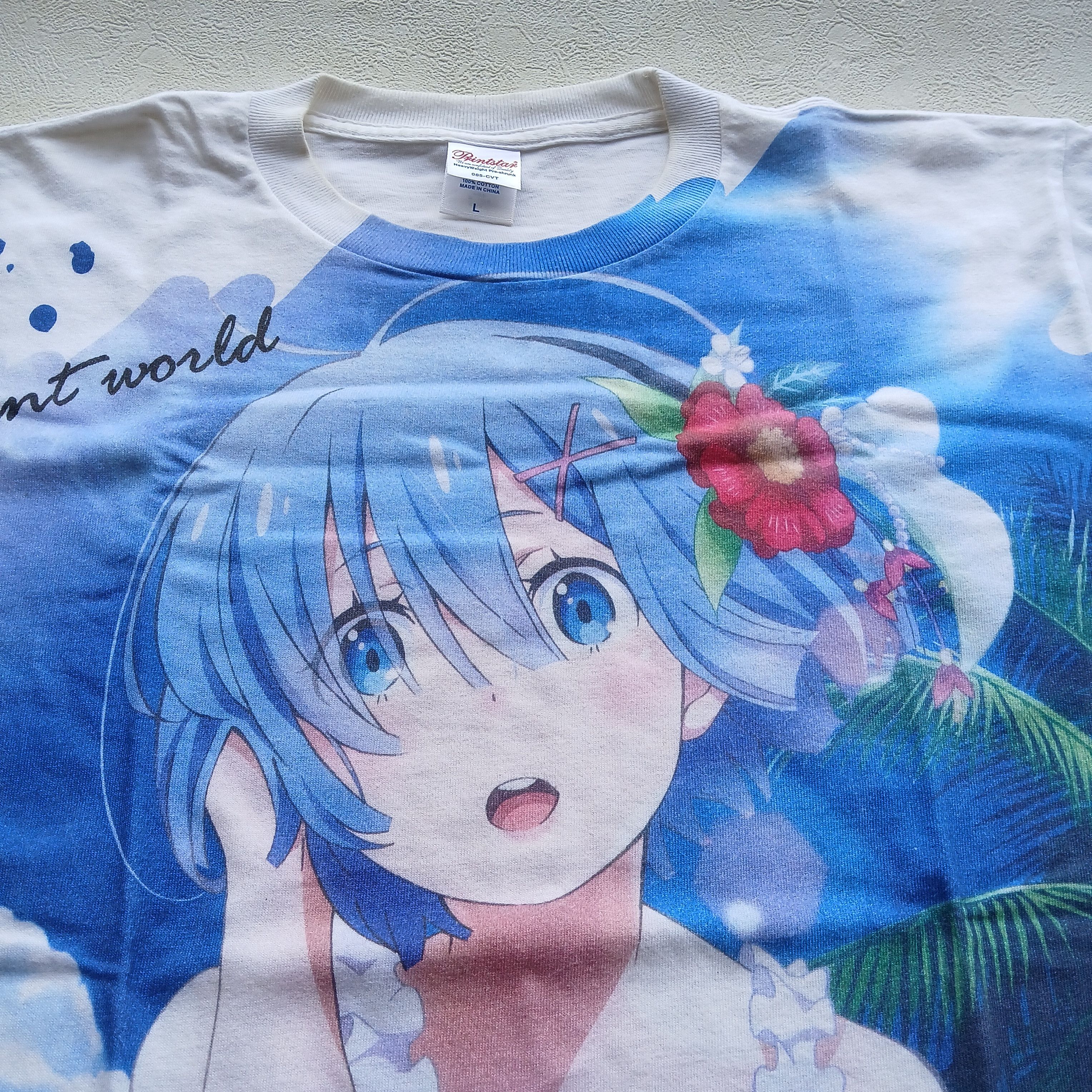 Anime × Cartoon Network × Vintage 🔥RARE🔥 RE ZERO REM AOP TEES Size US L / EU 52-54 / 3 - 4 Thumbnail
