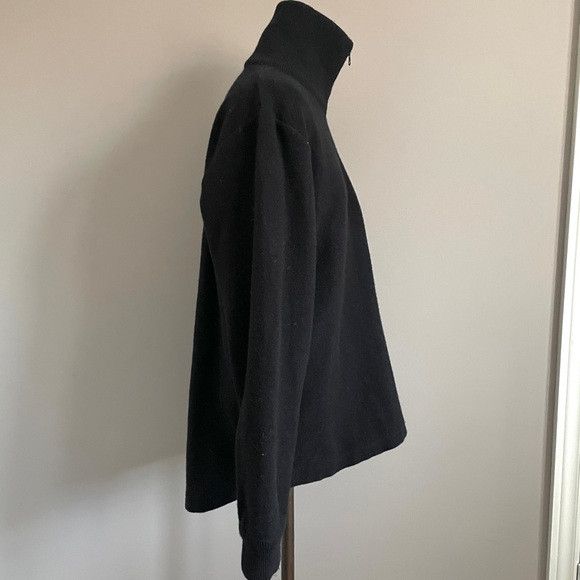 Other Black Merino Wool Half Zip Sweater - Medium, made in NZ 🇳🇿 Size US M / EU 48-50 / 2 - 5 Thumbnail