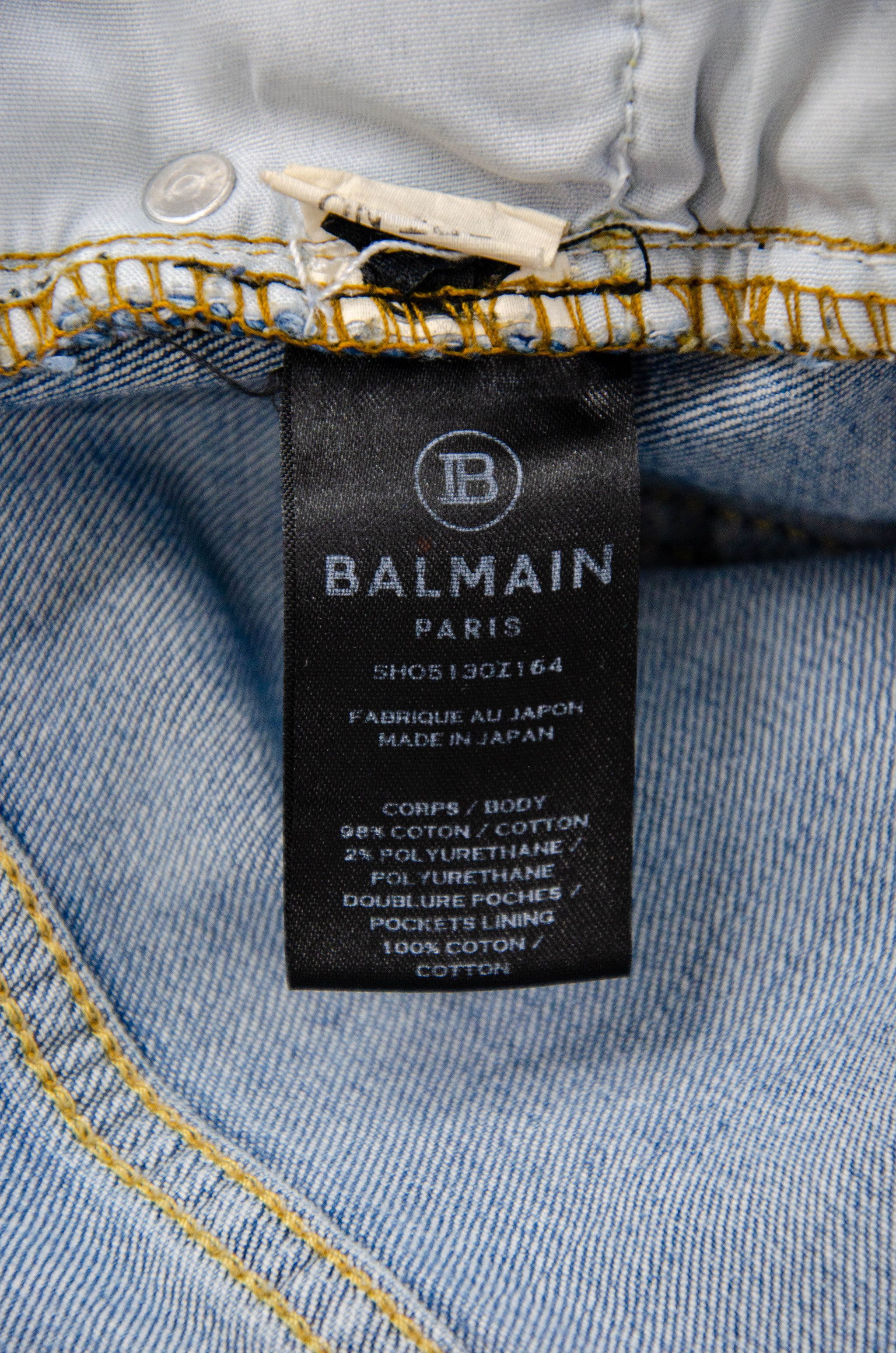 Balmain Balmain Slim Biker Jeans – Size 30 (Made in Japan) Size US 30 / EU 46 - 14 Thumbnail