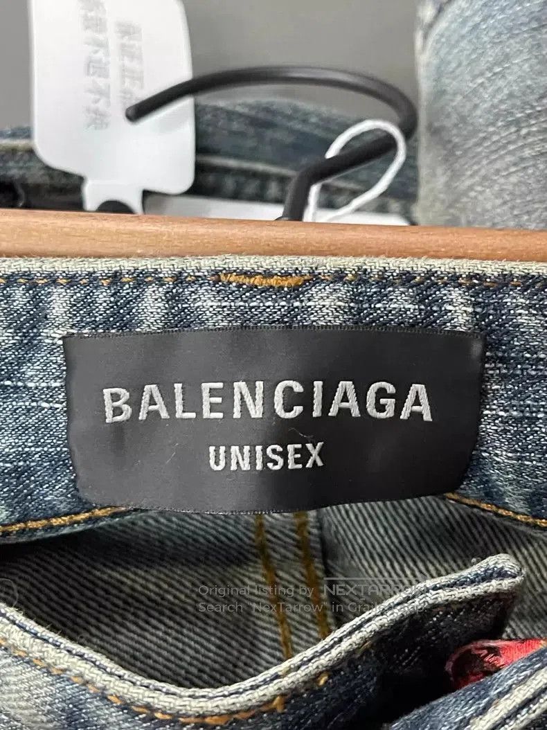 Balenciaga Balenciaga Dragon Print Denim Pants XS. Size US 26 / EU 42 - 6 Thumbnail