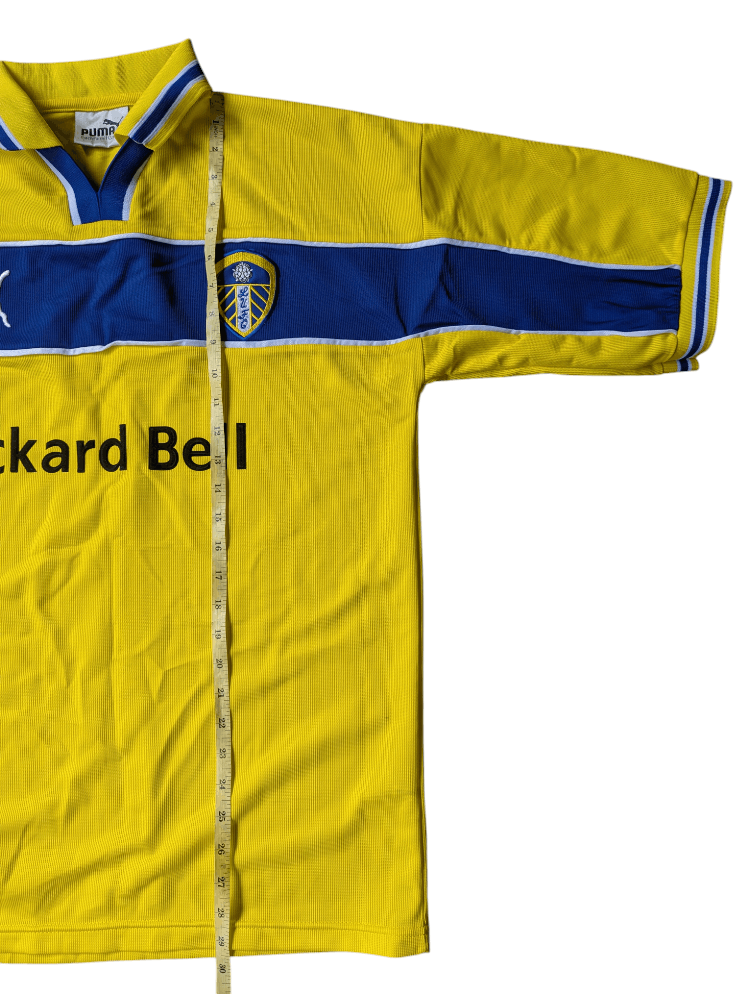 Vintage PUMA LEEDS UNITED 1999/2000 AWAY FOOTBALL SHIRT JERSEY Size US L / EU 52-54 / 3 - 8 Thumbnail