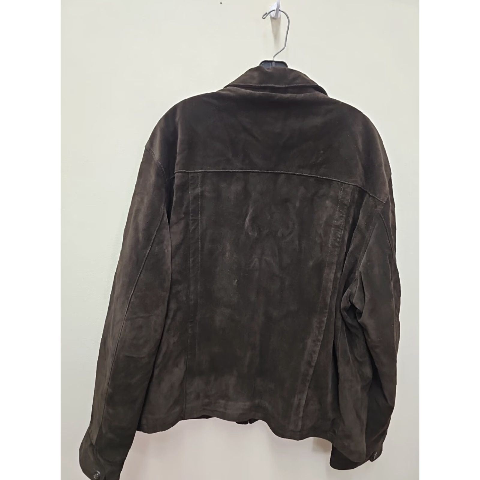Ralph Lauren VTG POLO SPORT Ralph Lauren Brown Distressed Suede Leather Jacket Men XL Leather Jacket Vintage Size US XL / EU 56 / 4 - 7 Thumbnail