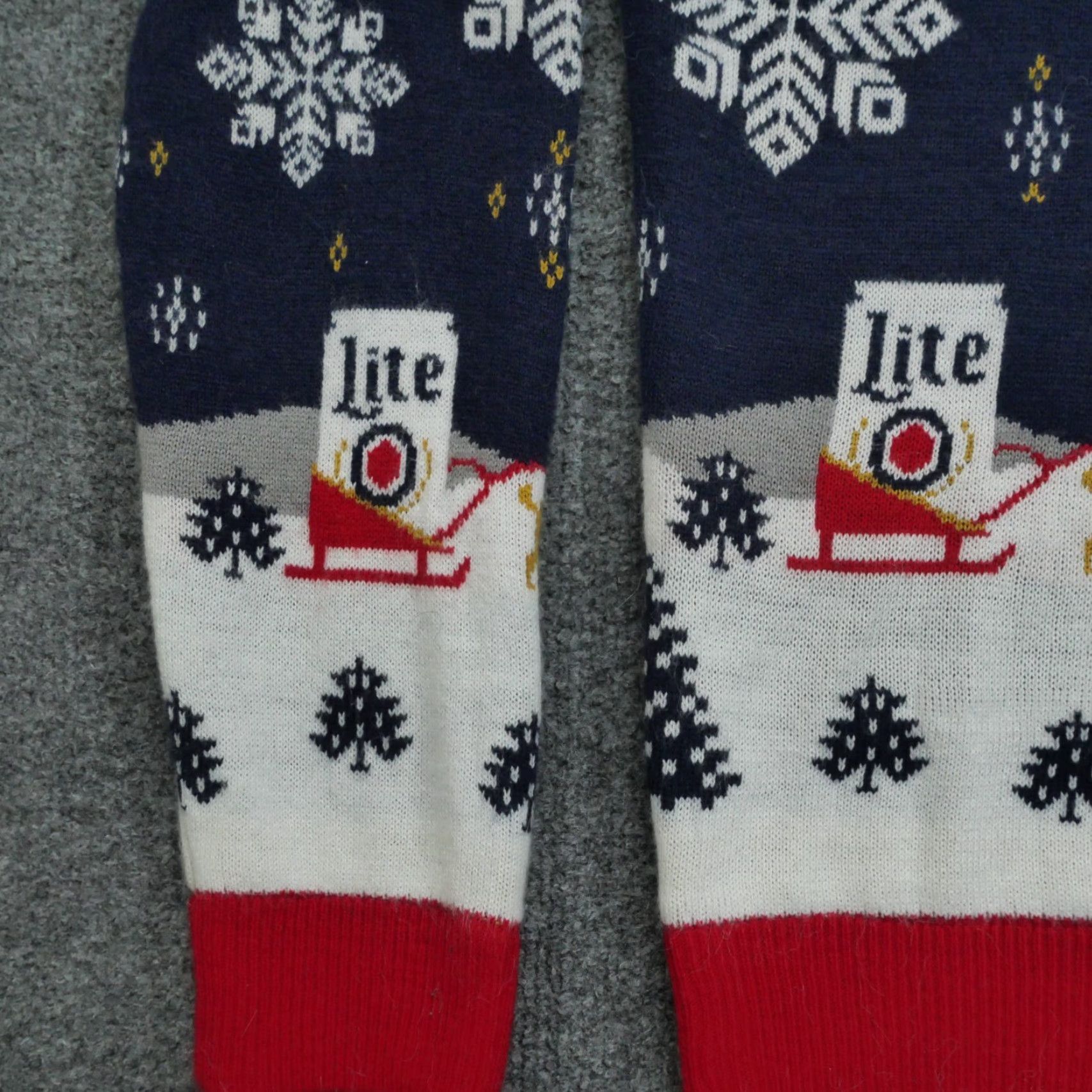 Vintage Coors Lite Sweater Miller Pullover Crew Neck Long Sleeve Blue Adult Small Christmas Beer Alcohol Embroidered Vintage No (note: ensure length <200) Size US S / EU 44-46 / 1 - 3 Thumbnail