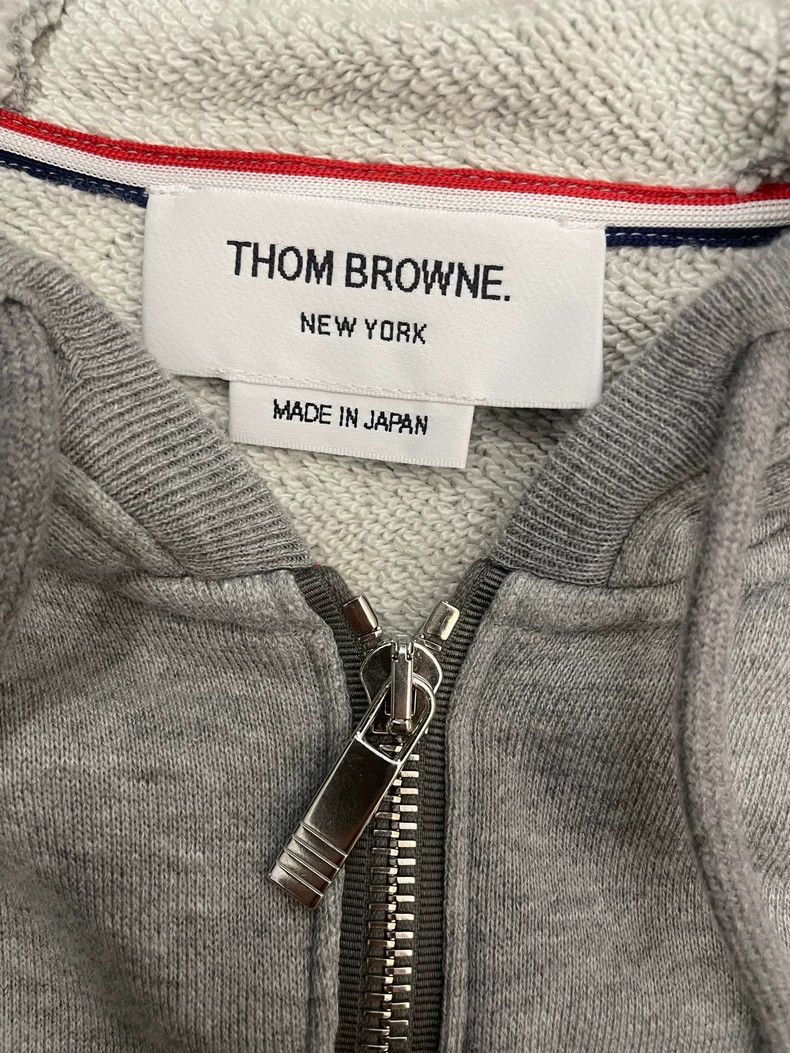 Thom Browne Gray zipper jacket and hoodie