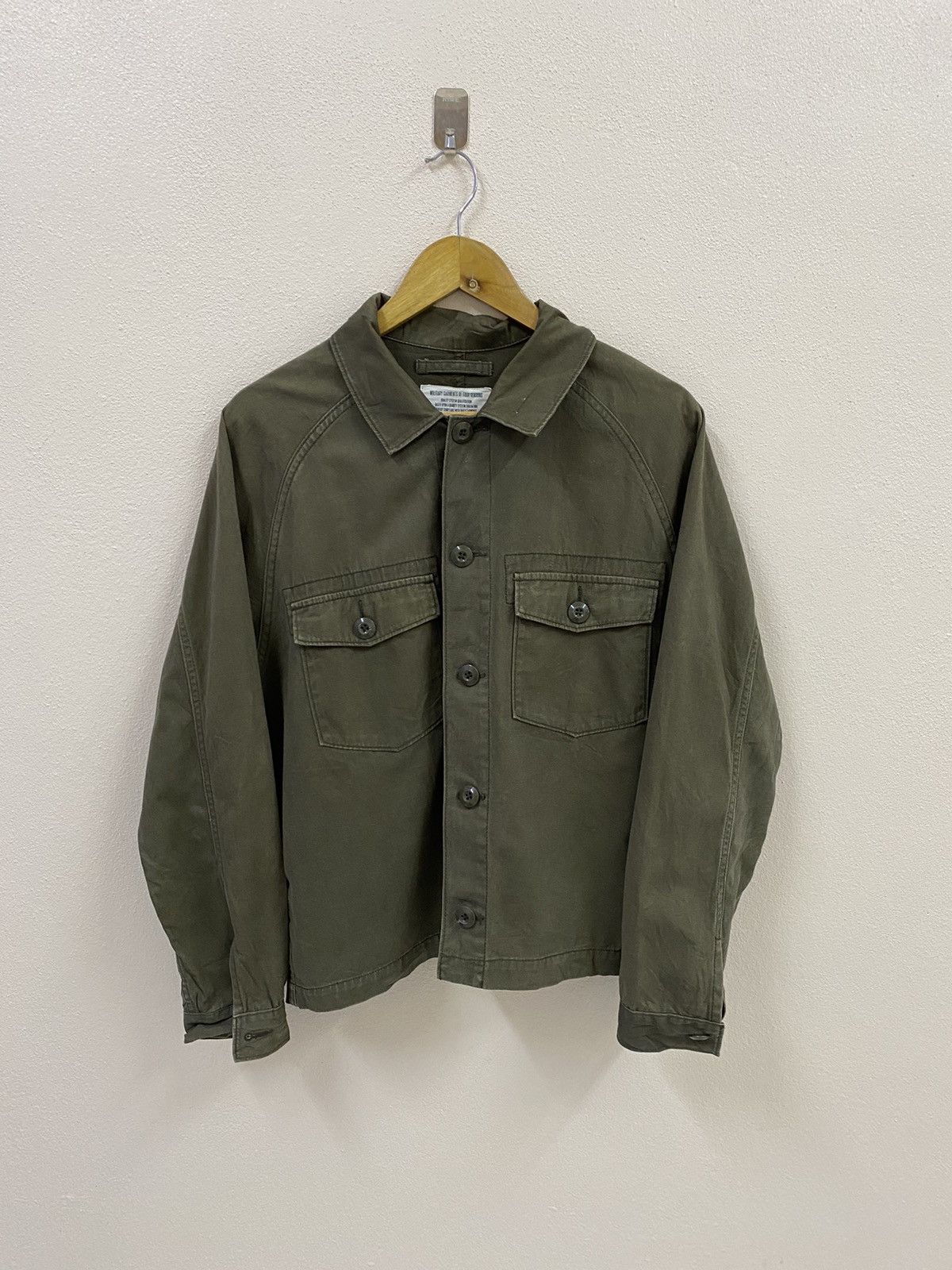 Vintage Vtg Military Shirt Button Up Size US M / EU 48-50 / 2 - 1 Thumbnail