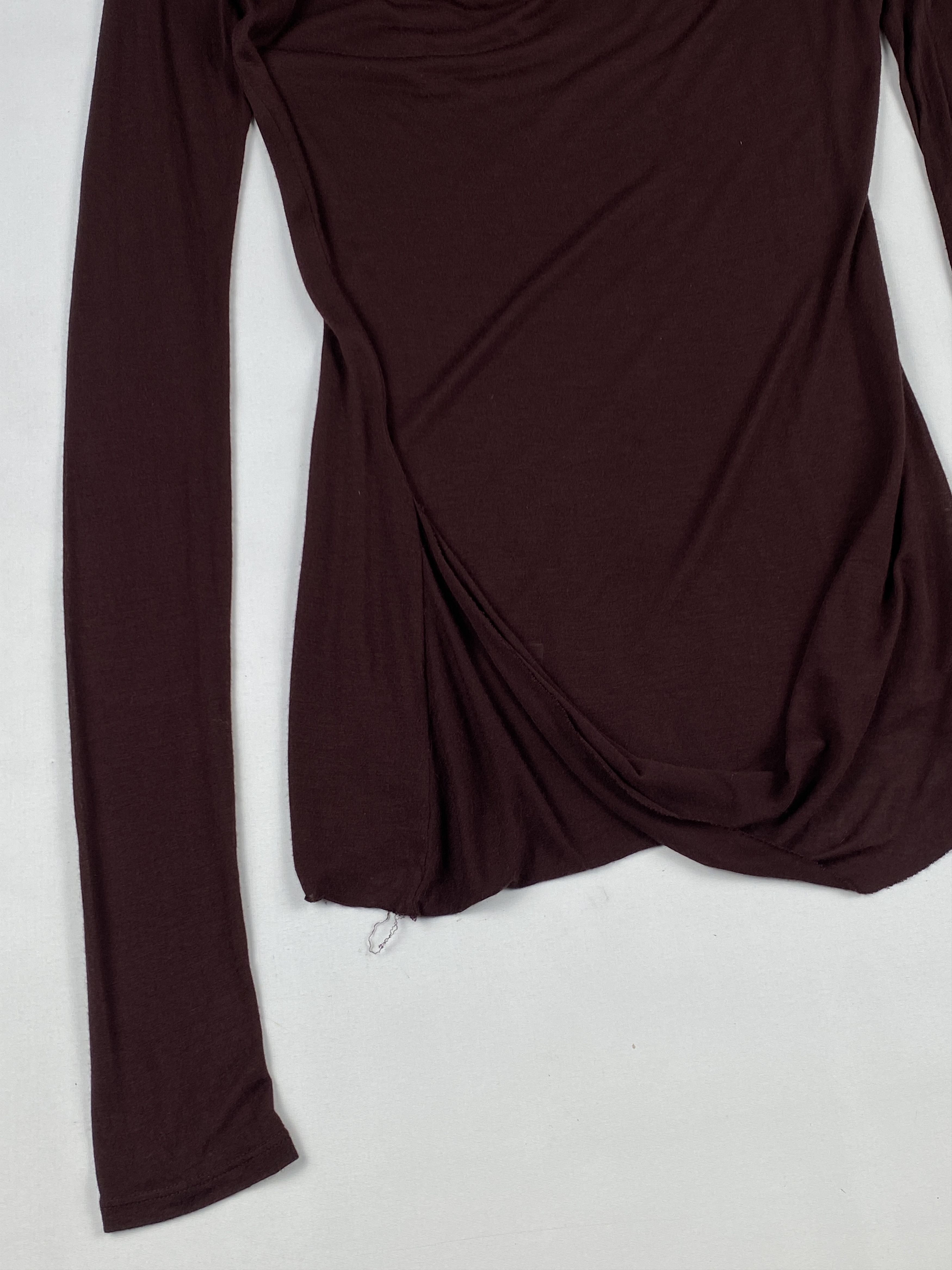 Helmut Lang Long Sleeve Cowl Neck Top Size S / US 4 / IT 40 - 6 Thumbnail