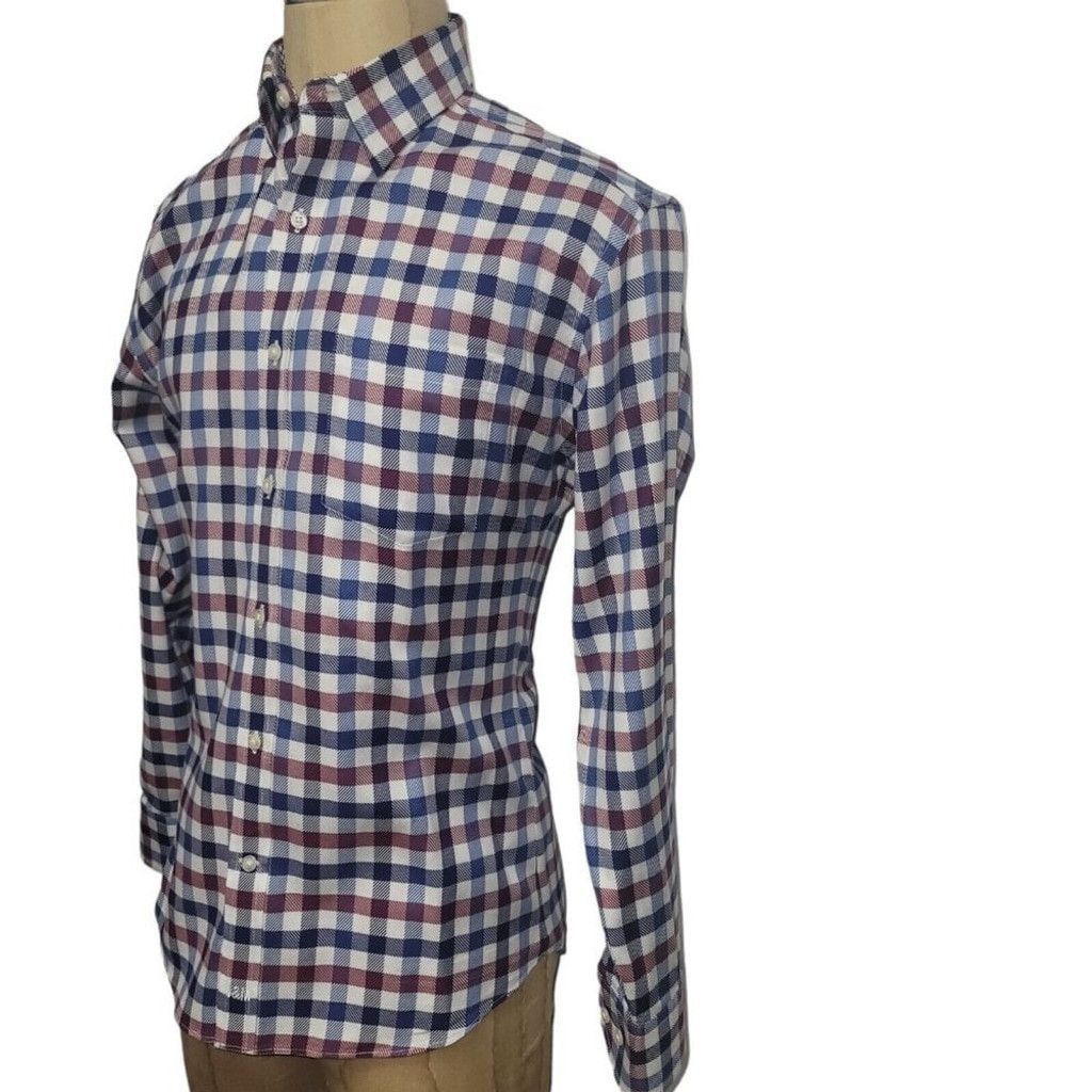 Johnston & Murphy Johnston & Murphy Tailored Fit Woven Long Sleeve Shirt. Size US L / EU 52-54 / 3 - 4 Thumbnail