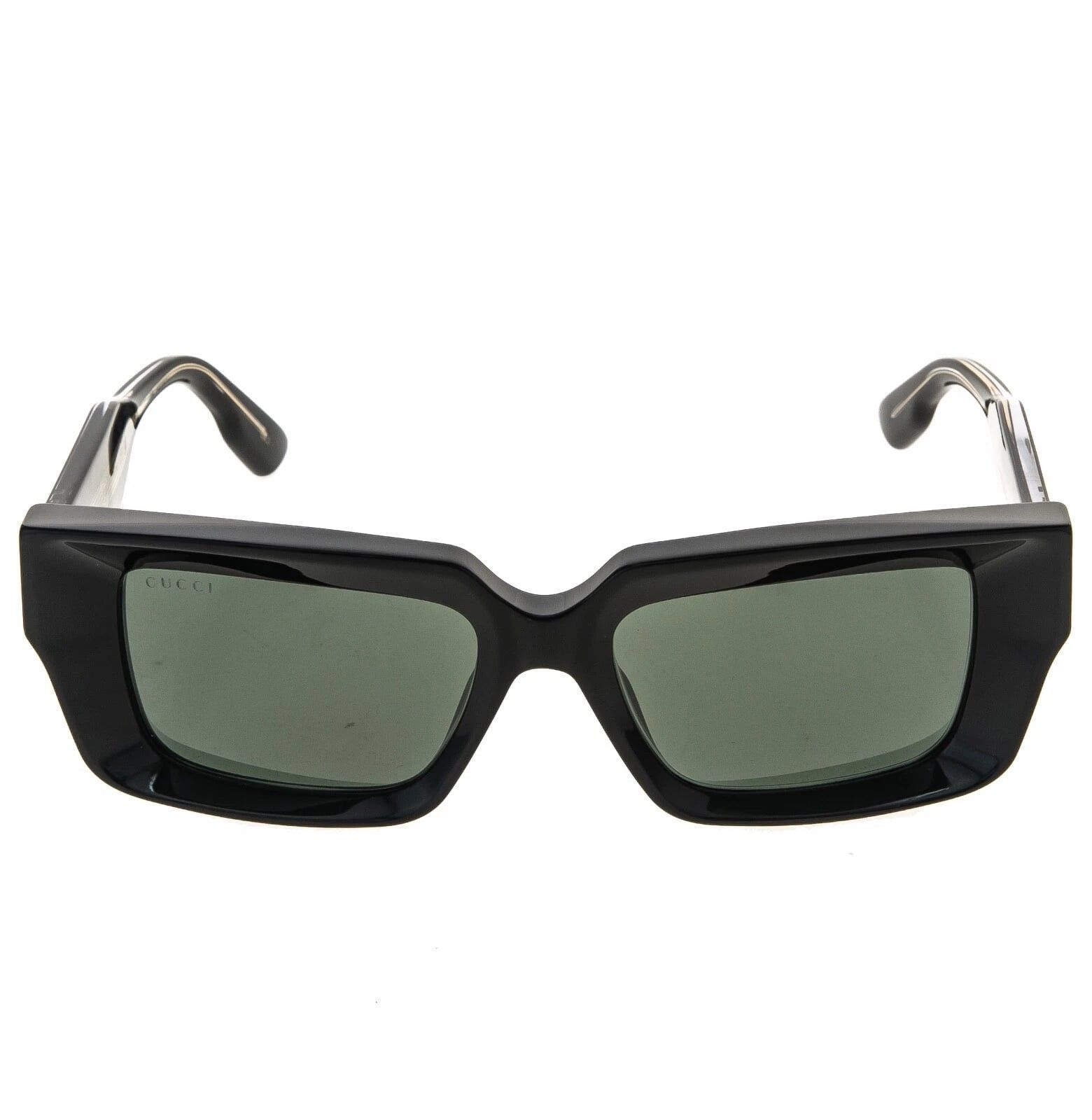 Gucci GUCCI 1529 Shiny Black Narrow Gg1529S Unisex Sunglasses 001 Size ONE SIZE - 8 Thumbnail
