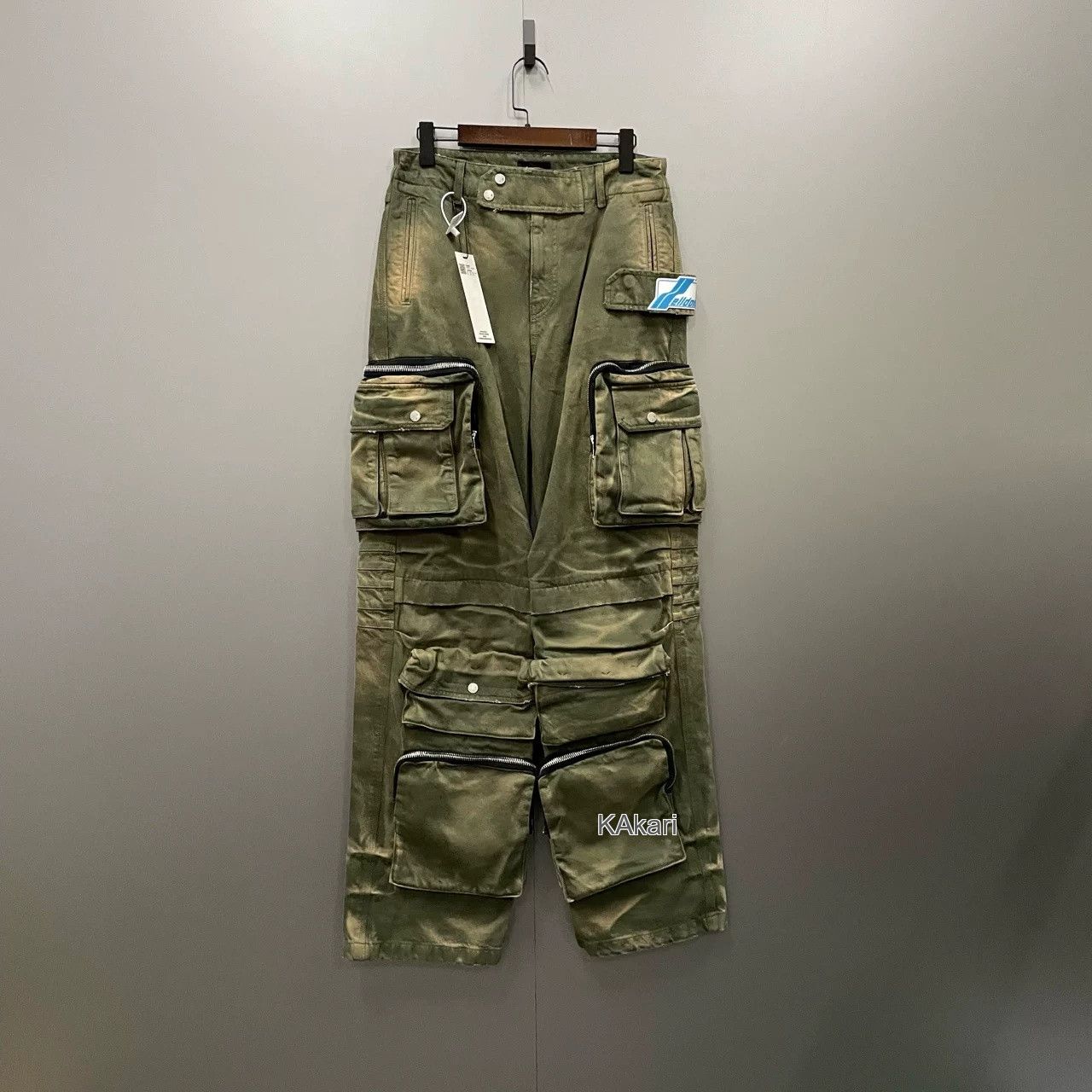 WE11DONE WE11DONE Green Pocket Pants Size US 32 / EU 48 - 1 Thumbnail