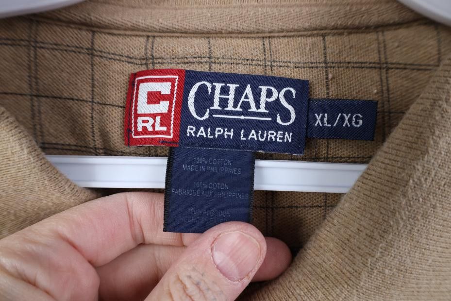 Polo Ralph Lauren Vintage 90s Chaps Ralph Lauren Long Sleeve Rugby Polo Size US XL / EU 56 / 4 - 7 Thumbnail