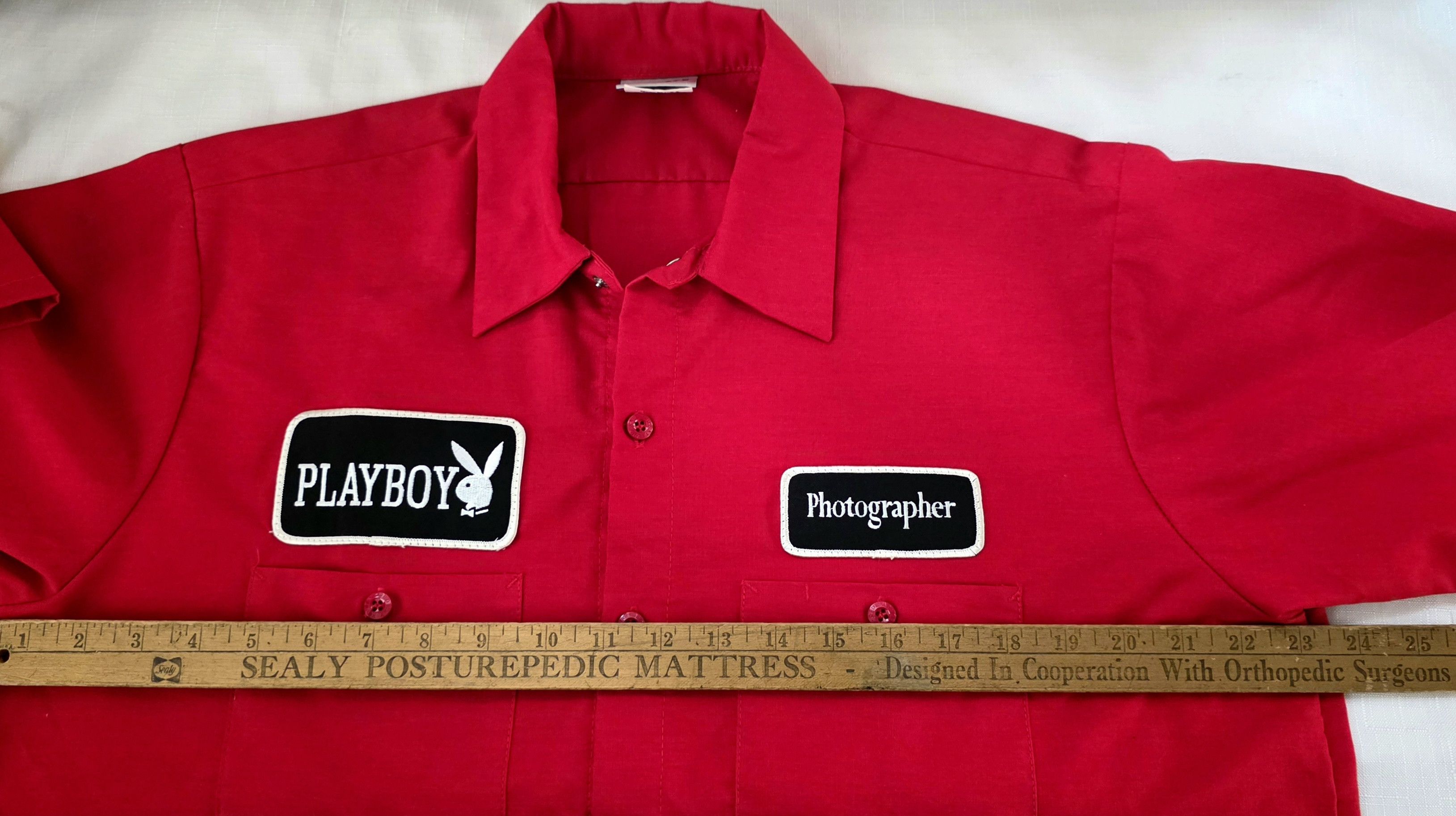 Playboy Playboy Bunny Photographer short sleeve button up Vintage US Size US L / EU 52-54 / 3 - 8 Thumbnail