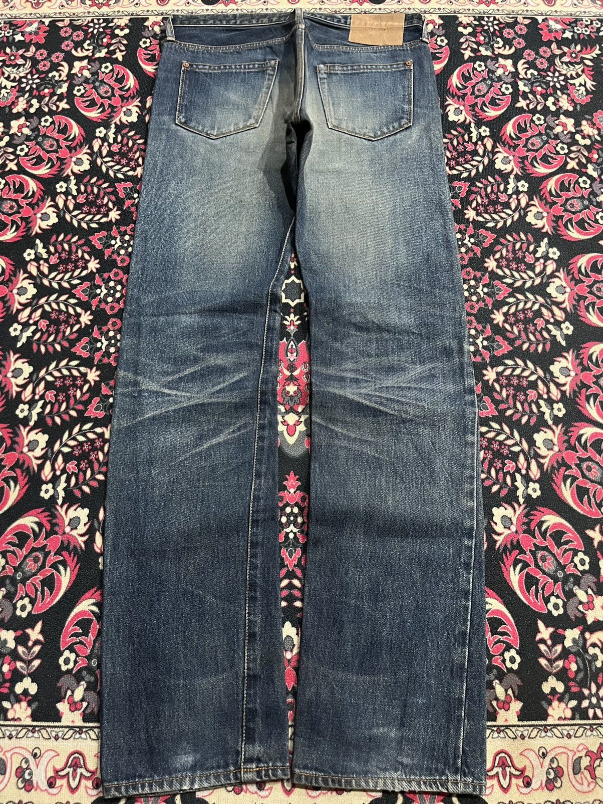 Paul Smith Red Ear Paul Smith Red Ear Distressed Selvedge Blue Washed Jeans Size US 30 / EU 46 - 2 Thumbnail