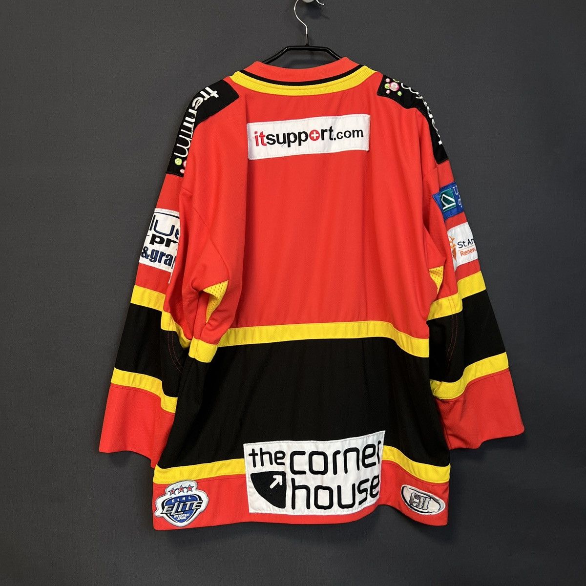 NHL Nottingham Panthers 2008 - 2009 alternate Game Worn Jersey Size US M / EU 48-50 / 2 - 6 Thumbnail