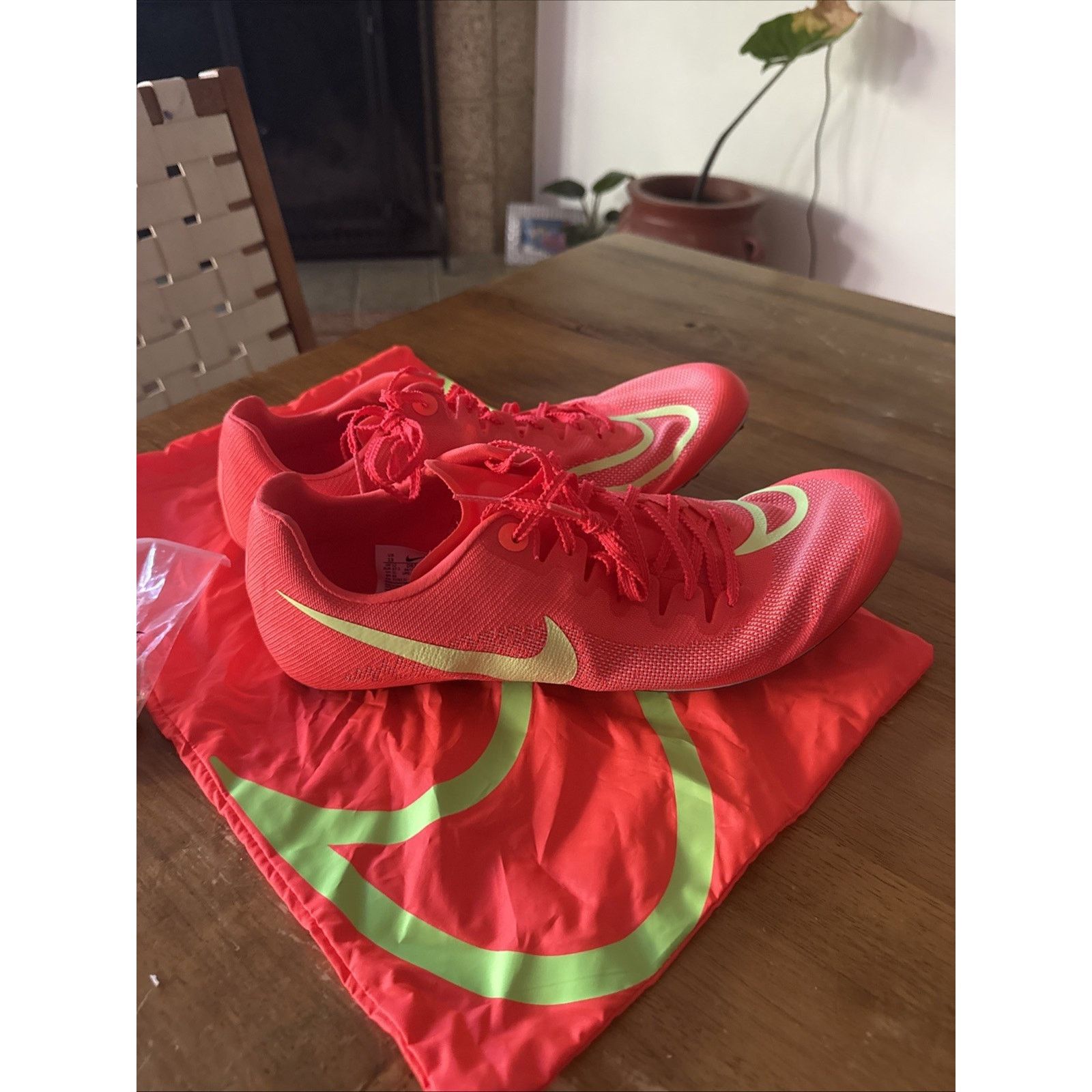 Nike Nike JA Fly 4 Track Spikes Running Sprint Bright Neon Men 13 Size US 13 / EU 46 - 6 Thumbnail
