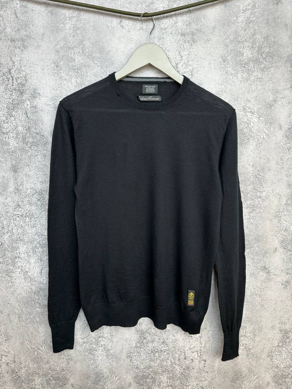 Replay Replay Exclusive Knitwear 100% Lana Wool Sweater Black Crew Size M / US 6-8 / IT 42-44 - 1 Thumbnail