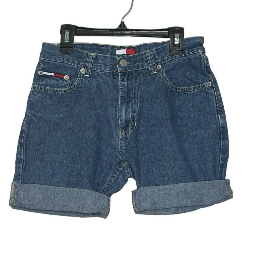 Tommy Hilfiger Tommy Hilfiger vintage denim cuffed shorts size 3 Size 28" / US 6 / IT 42 - 7 Thumbnail