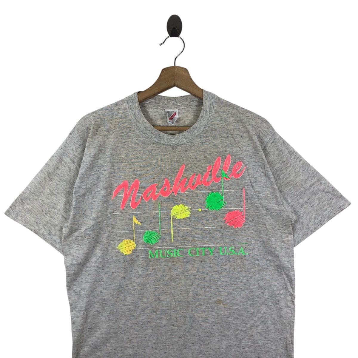Vintage Vintage 90s Nashville Music City USA T Shirt Size L Size US L / EU 52-54 / 3 - 2 Thumbnail