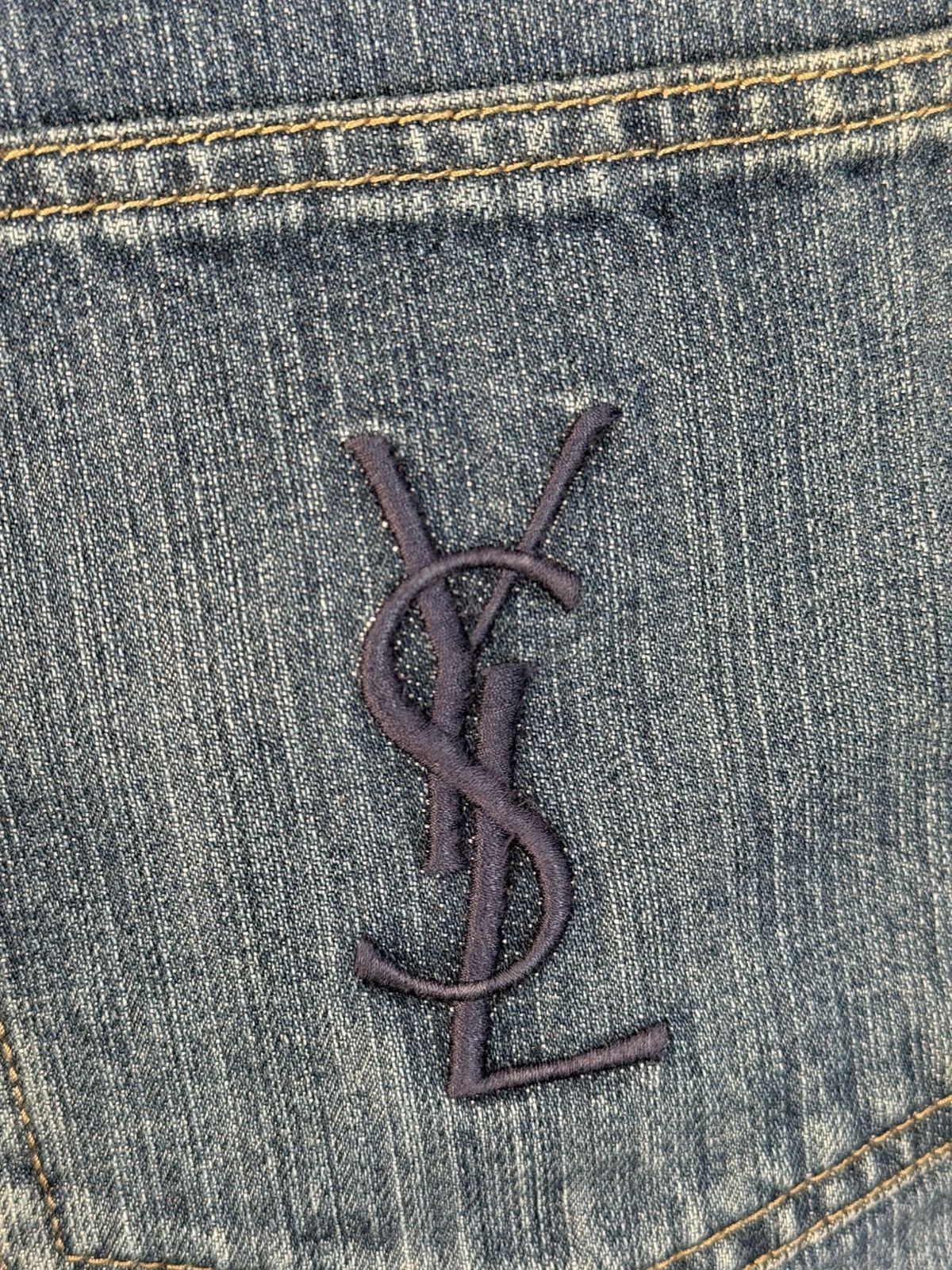 Yves Saint Laurent 34x30 YSL Jeans Denim Pants Indigo Selvedge Vintage Yves Size US 34 / EU 50 - 8 Thumbnail