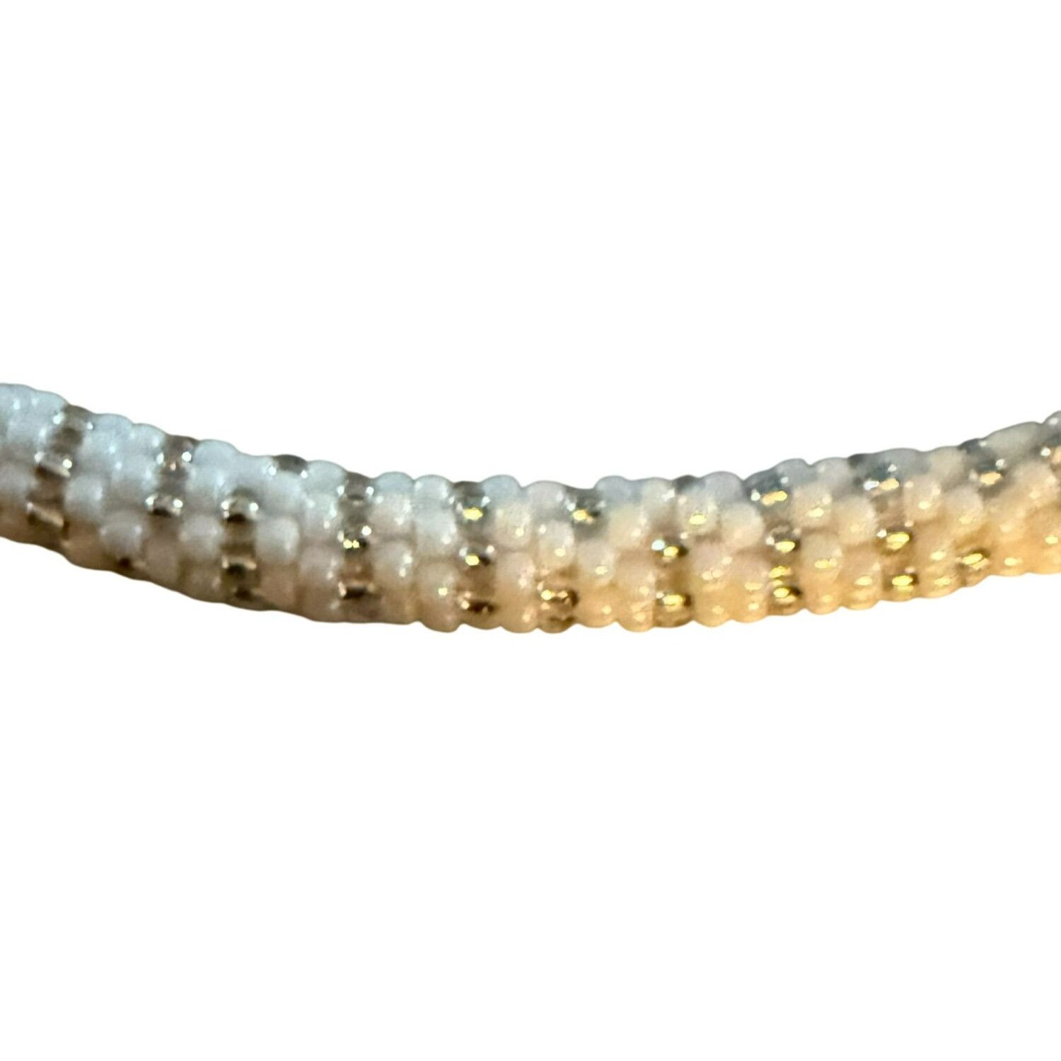 Other White Faux Pearl & Beaded Stretch Bracelets Set Elegant Desi Size ONE SIZE - 3 Thumbnail