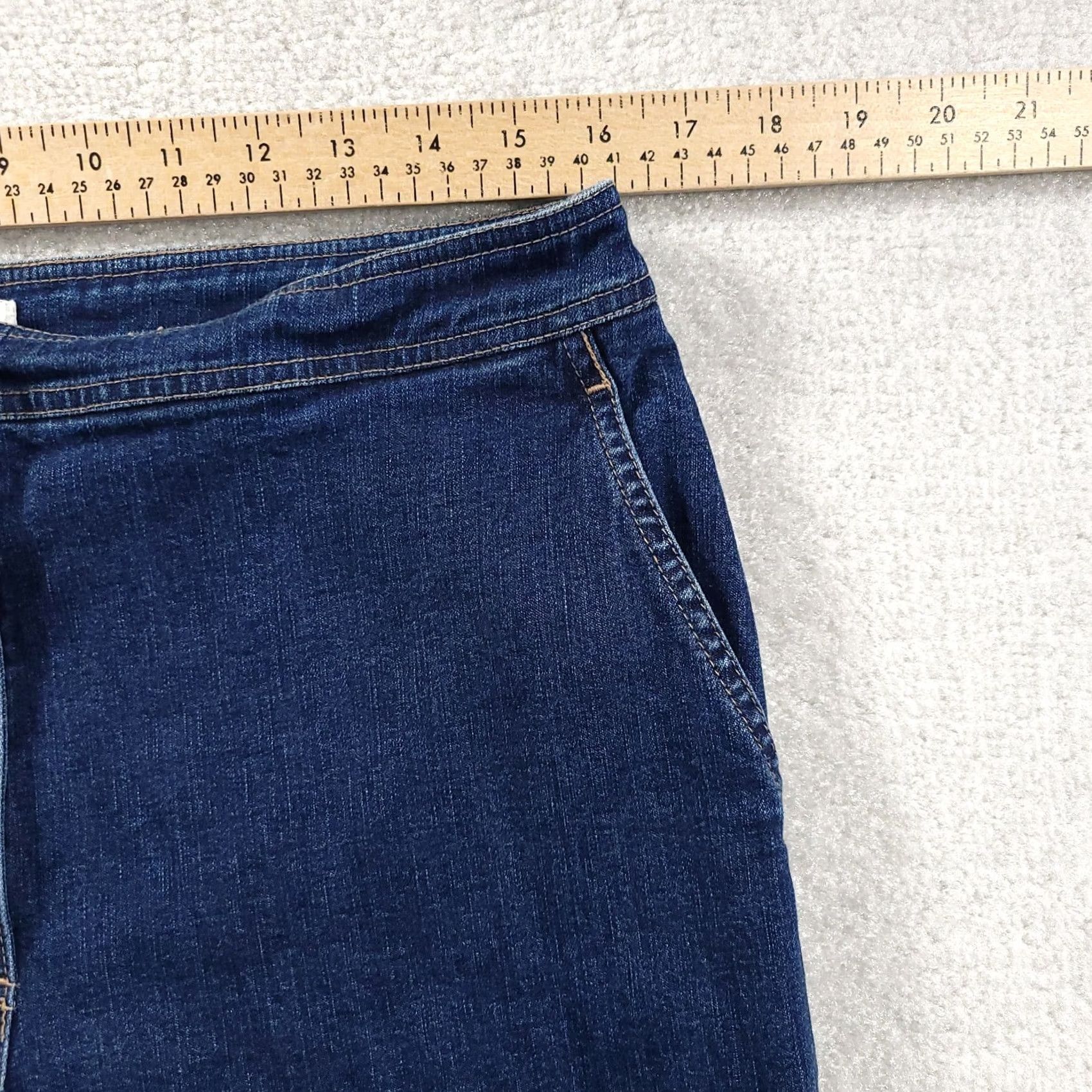 Denime Jones Wear Sport Jeans Womens 14 Straight Denim Pants Ladies Medium Wash Blue Womens Regular Jeans Tall? Size 36" / US 14 / IT 50 - 4 Thumbnail