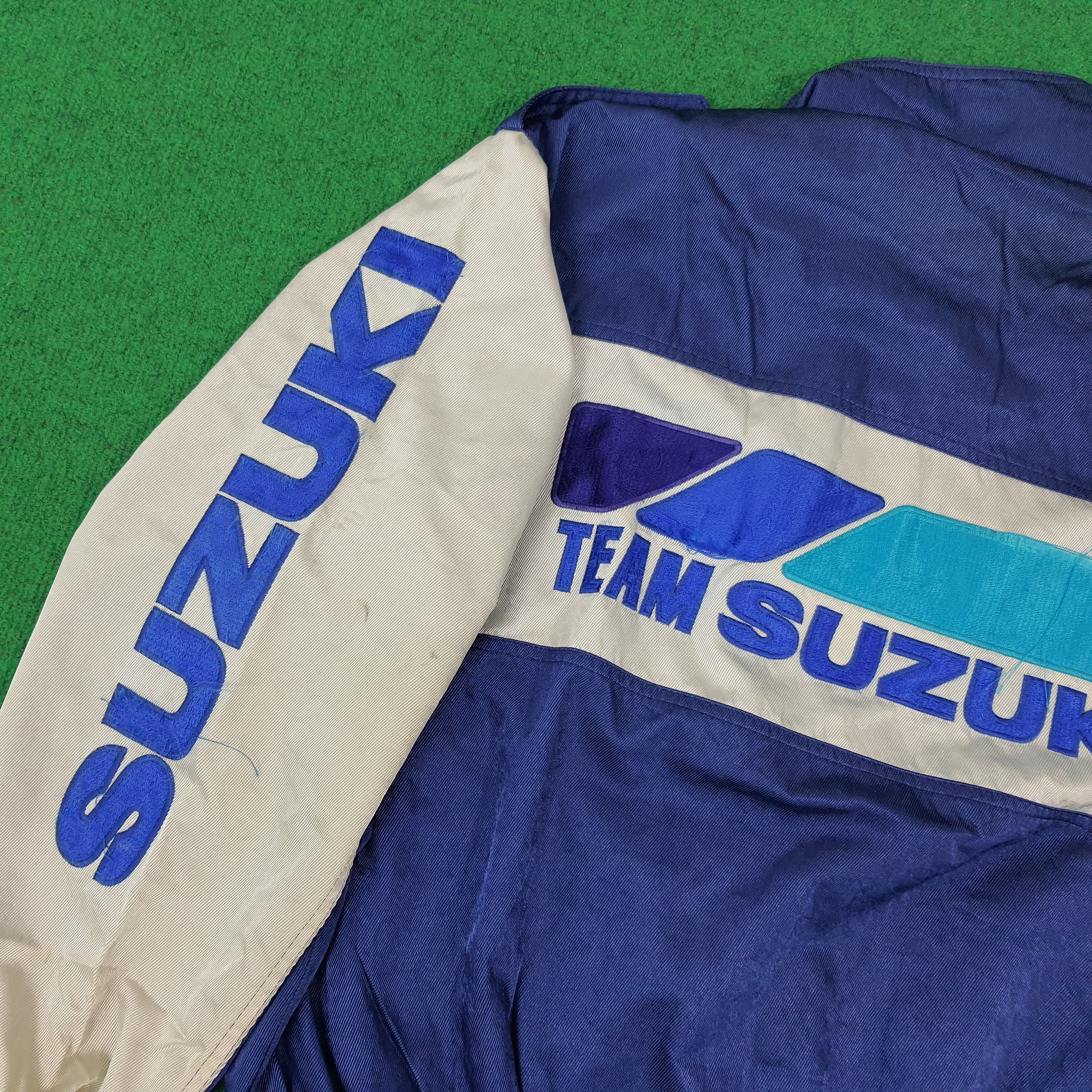 Japanese Brand Vintage 90s Team Suzuki Japan Reversible Jacket C269N10 Size US L / EU 52-54 / 3 - 2 Thumbnail