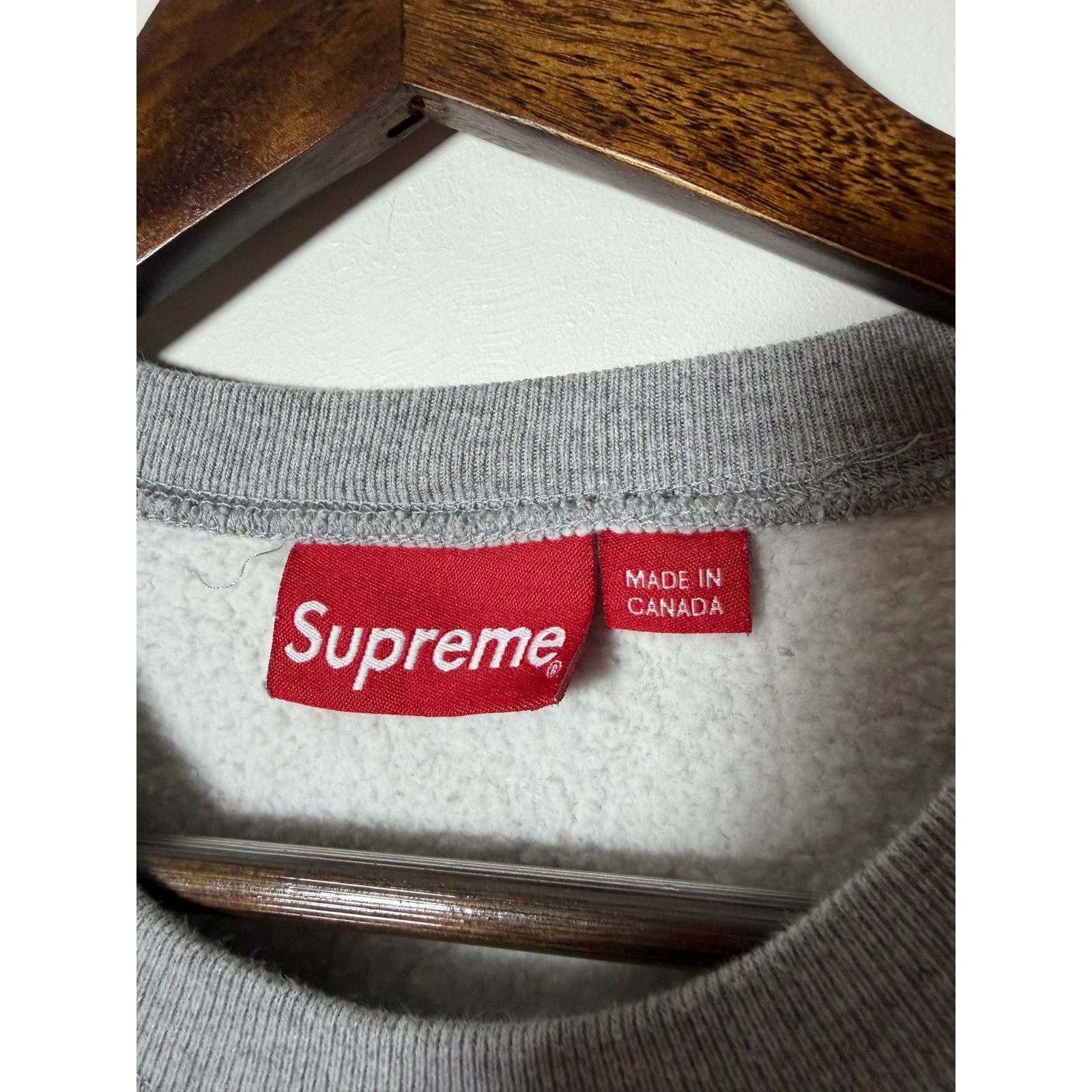Supreme Supreme arc logo crewneck heather grey Size US L / EU 52-54 / 3 - 4 Thumbnail