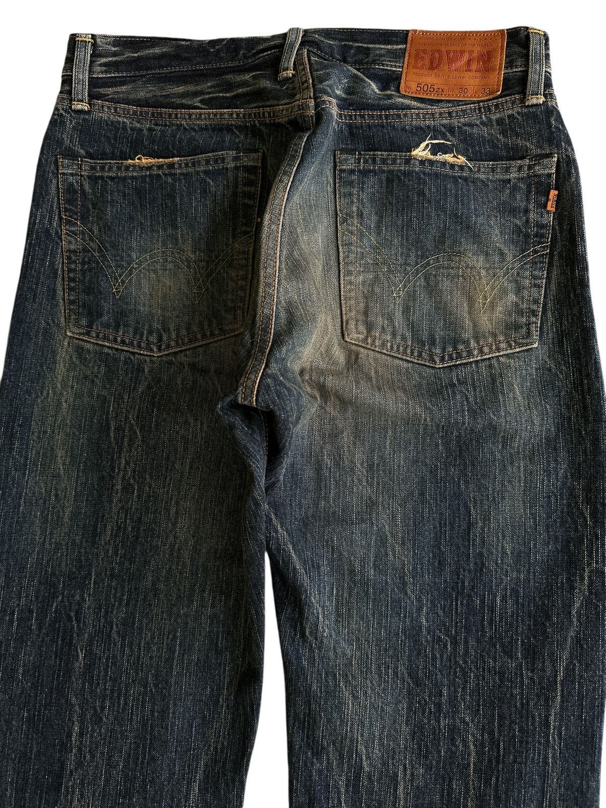 Japanese Brand Vintage Edwin 505ZX Selvedge Denim 💥🎌 Size US 31 - 11 Thumbnail