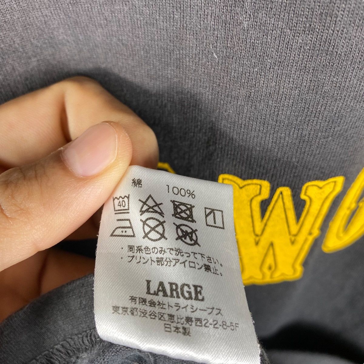 Japanese Brand Japanese Brand CALIF BLACK WOLF Sunfaded Heavy Cotton Tee Size US L / EU 52-54 / 3 - 9 Thumbnail
