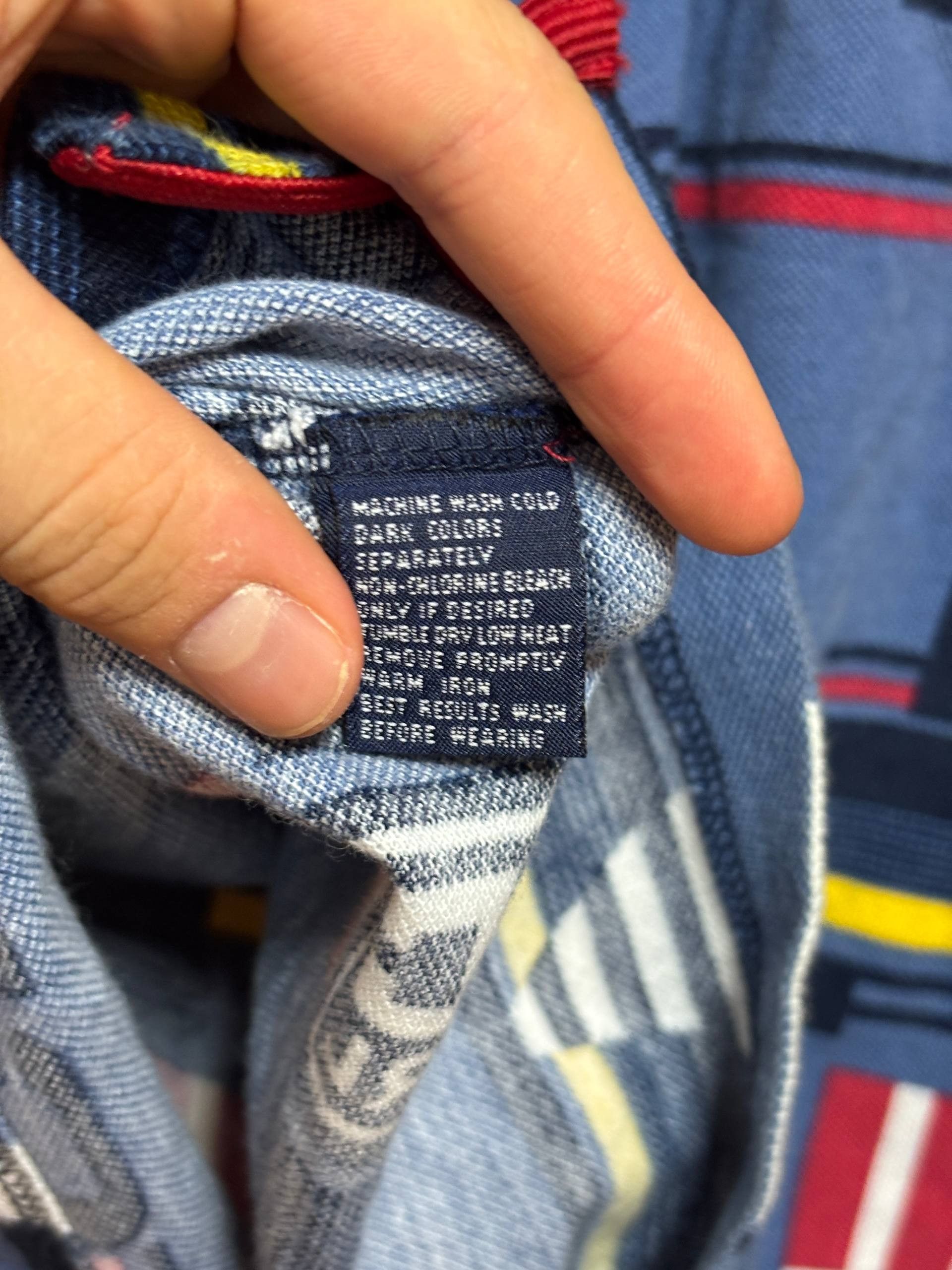 Polo Ralph Lauren 👕 Chaps Ralph Lauren Vintage Polo – Nautical Flag Print Size US L / EU 52-54 / 3 - 7 Thumbnail