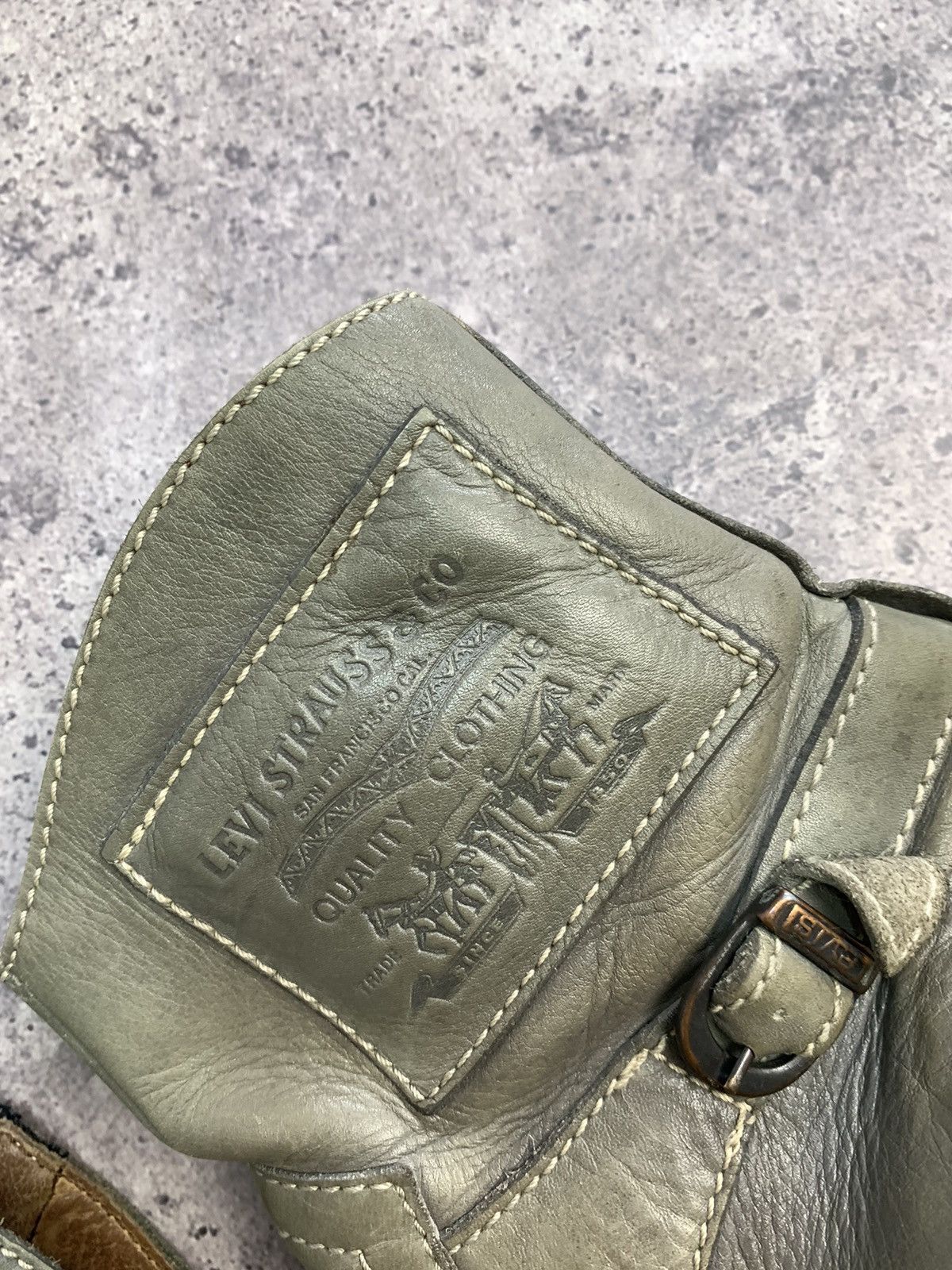 Levi's Made & Crafted Vintage Levi’s LEATHER BOOTS AS 98 Cowboy western USA 43 Size US 9.5 / EU 42-43 - 5 Thumbnail