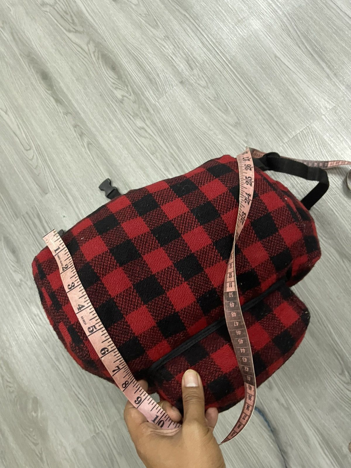 Johnson Woolen Mills Red Plaid Johnson Woolen Mill Rucksack Bagpack Size ONE SIZE - 17 Thumbnail