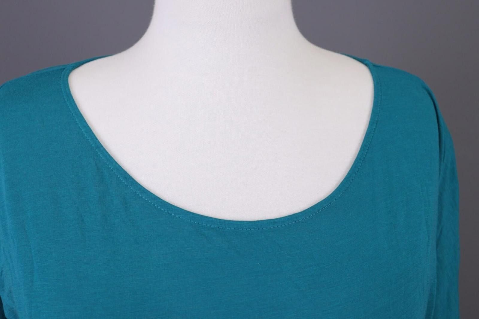 Designer Toast Blue 3/4 Sleeve Relaxed Summer Blouse Shirt Size 8 Size M / US 6-8 / IT 42-44 - 2 Thumbnail