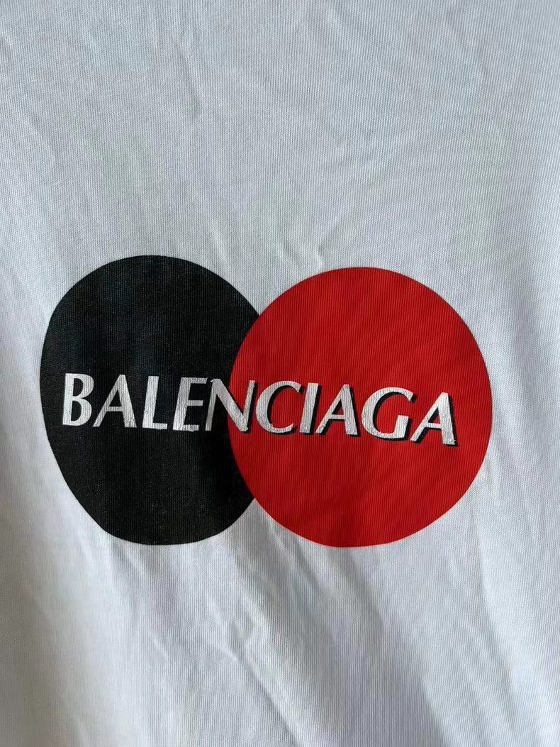 Balenciaga Balenciaga White MasterCard Short Sleeves Size US S / EU 44-46 / 1 - 4 Thumbnail
