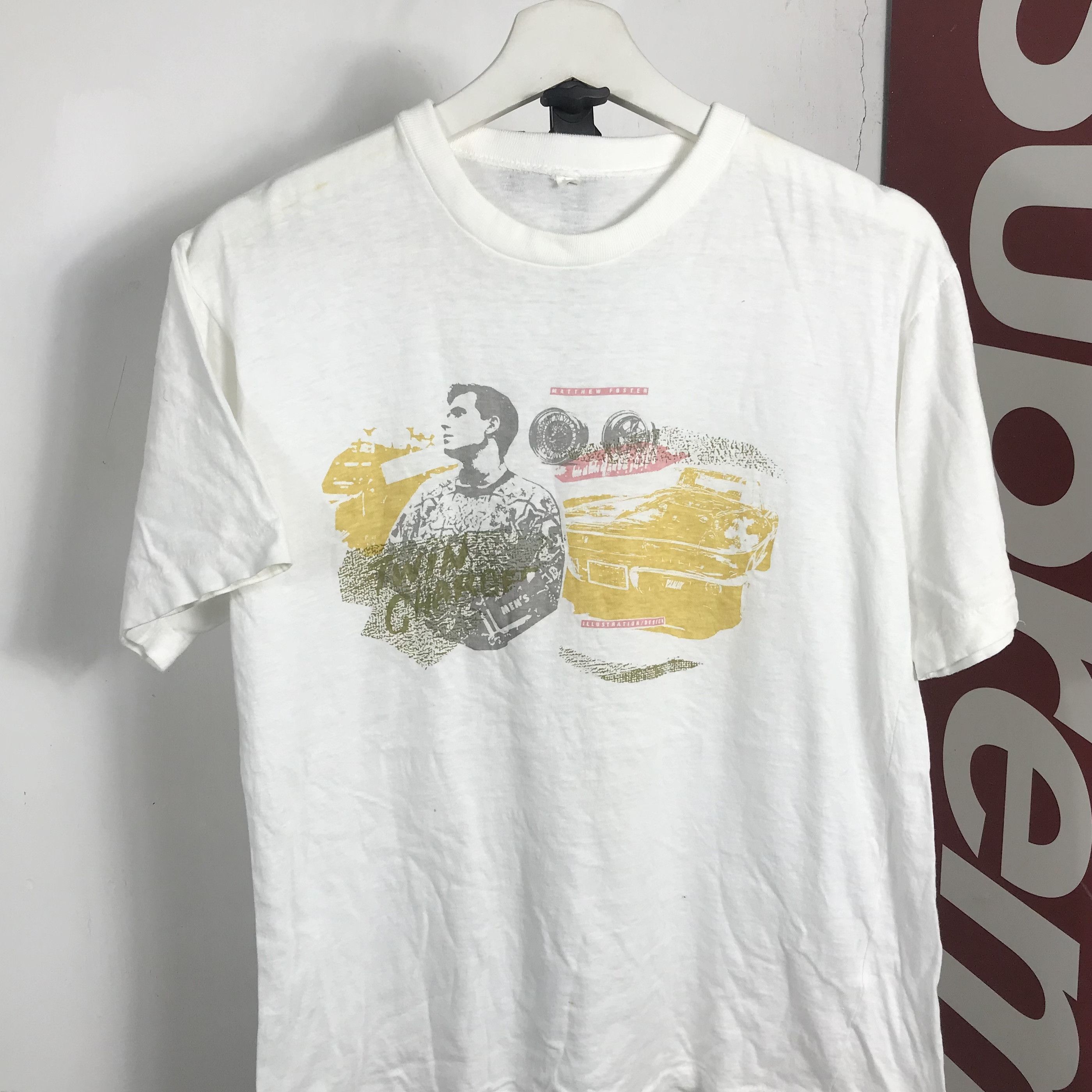 Hanes Vintage 80s matthew foster American Actor phototee shirt Size US M / EU 48-50 / 2 - 2 Thumbnail