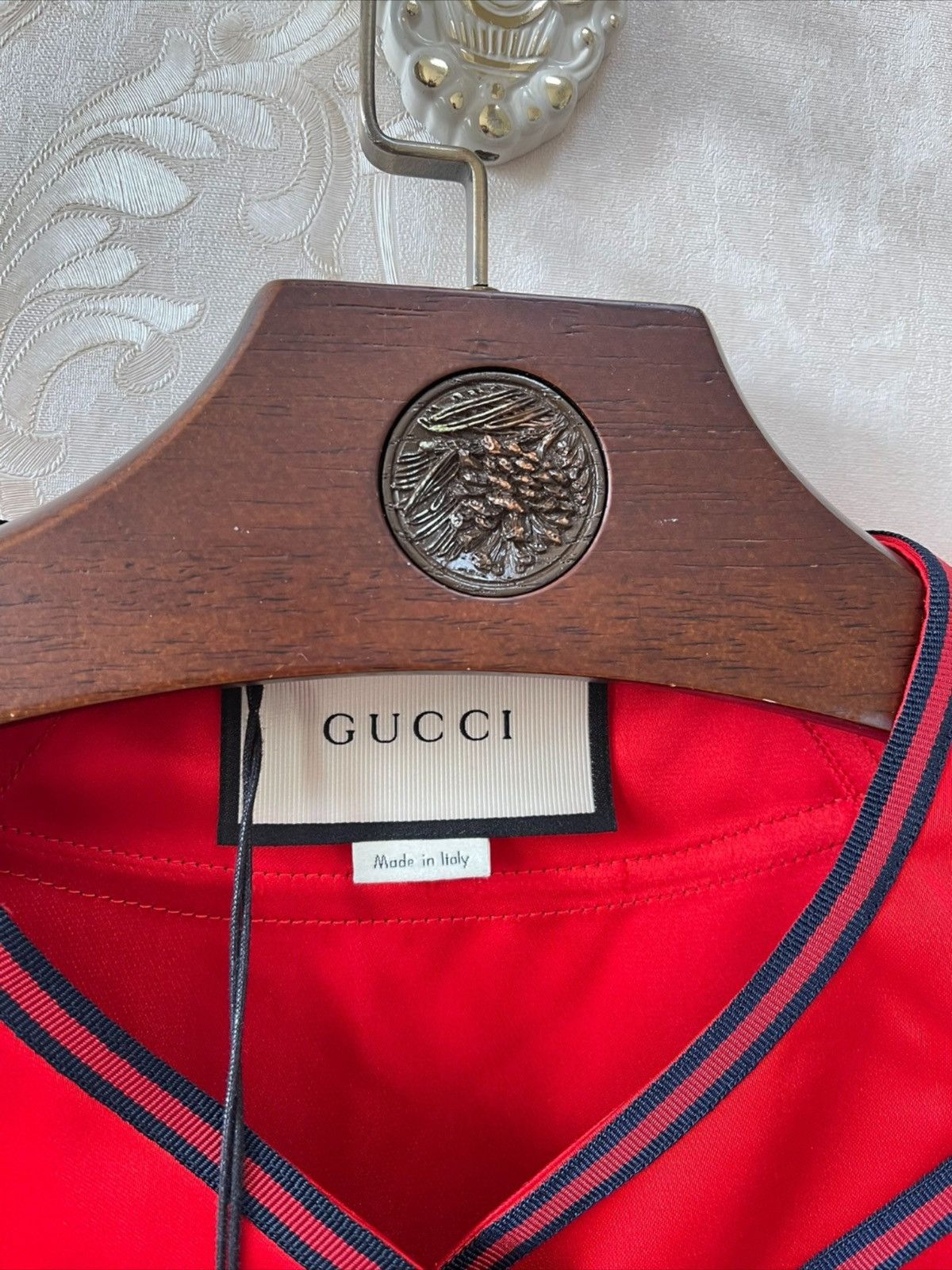 Gucci Gucci runway Gucci Baseball Embroidery Top Red Size S / US 4 / IT 40 - 2 Thumbnail