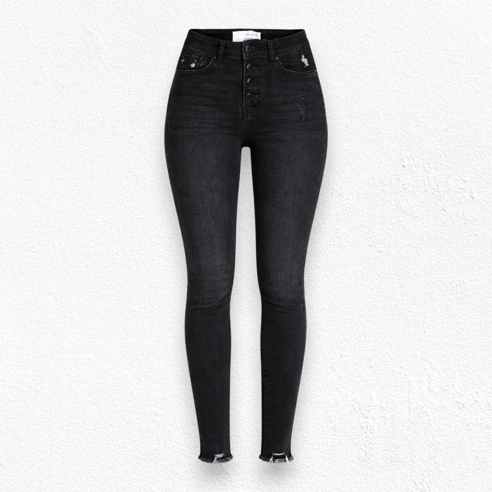 Other Black Distressed Skinny Jeans Size 25 Size 25" / US 0 / IT 36 - 1 Thumbnail