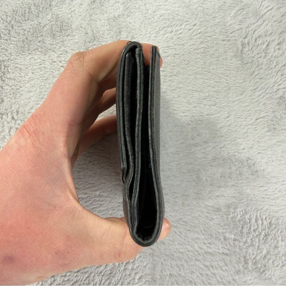 Chanel Chanel CC Logo Grained Calfskin Leather Bifold Black Wallet Size ONE SIZE - 9 Thumbnail