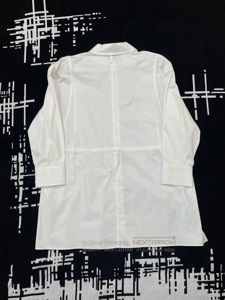 Hermes Hermes White Drawstring Shirt Dress. Size US M / EU 48-50 / 2 - 3 Thumbnail
