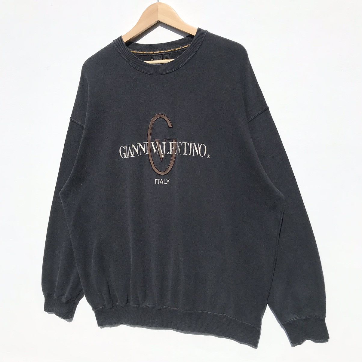 Gianni Valentino Vintage Gianni Valentino Italy Sweatshirt Gianni Valentino Size US XL / EU 56 / 4 - 3 Thumbnail