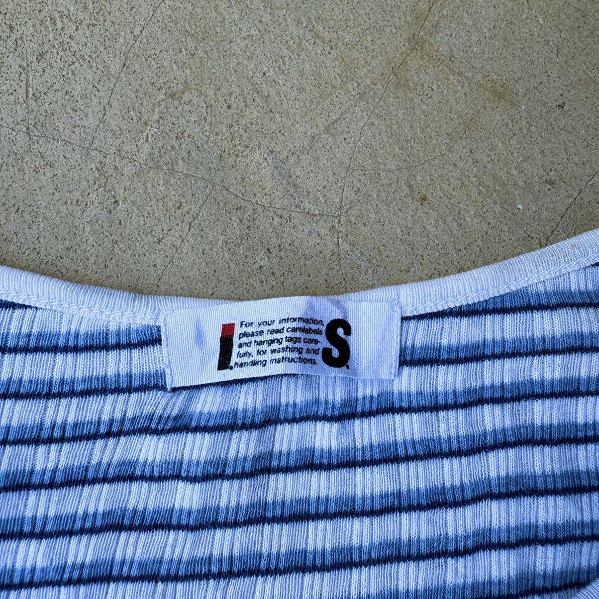 Issey Miyake Vintage Issey miyake sports blue striped short sleeve women Size XXS / US 00 / IT 34 - 5 Thumbnail