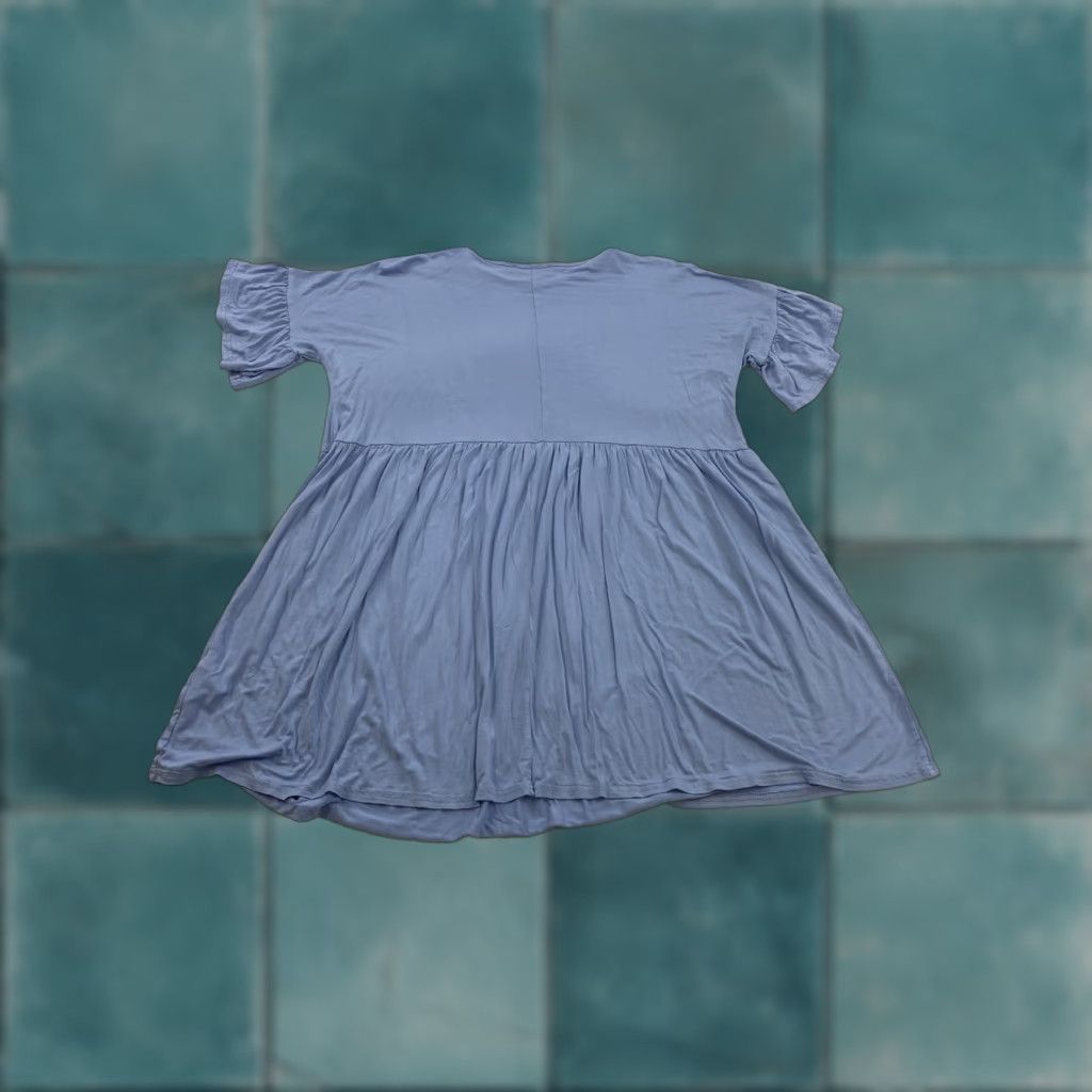 Missguided Missguided Dress Womens 2 Blue Frill Sleeve Maternity Smock Dress Size XS / US 0-2 / IT 36-38 - 1 Thumbnail
