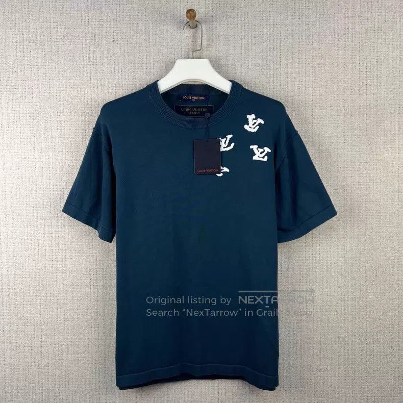 Louis Vuitton Louis Vuitton FW22 Piper logo graphic knit crew neck short Size US M / EU 48-50 / 2 - 1 Thumbnail